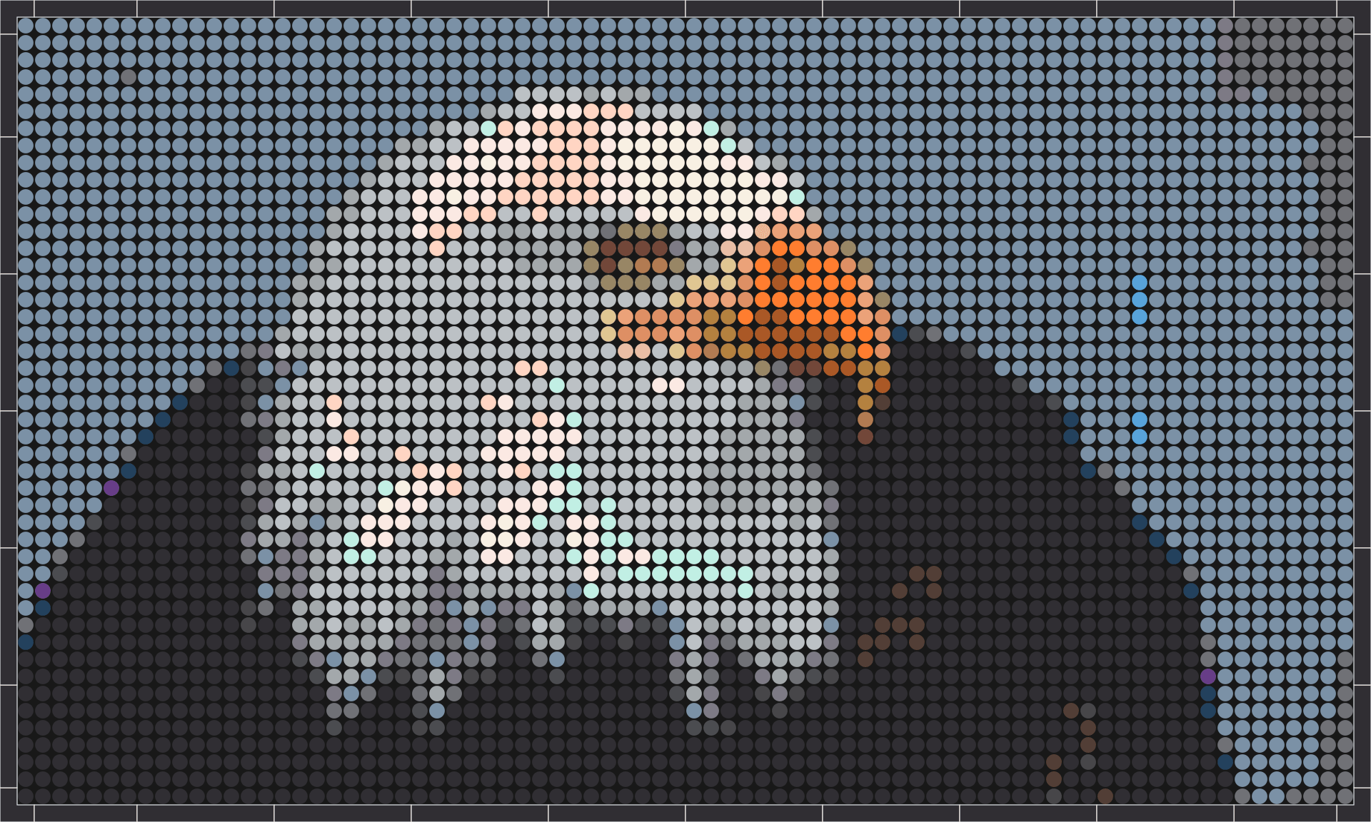 Adler 1 – Pixel-Art Mosaik Set aus Klemmbausteinen | Tiermotiv Wandbild DIY