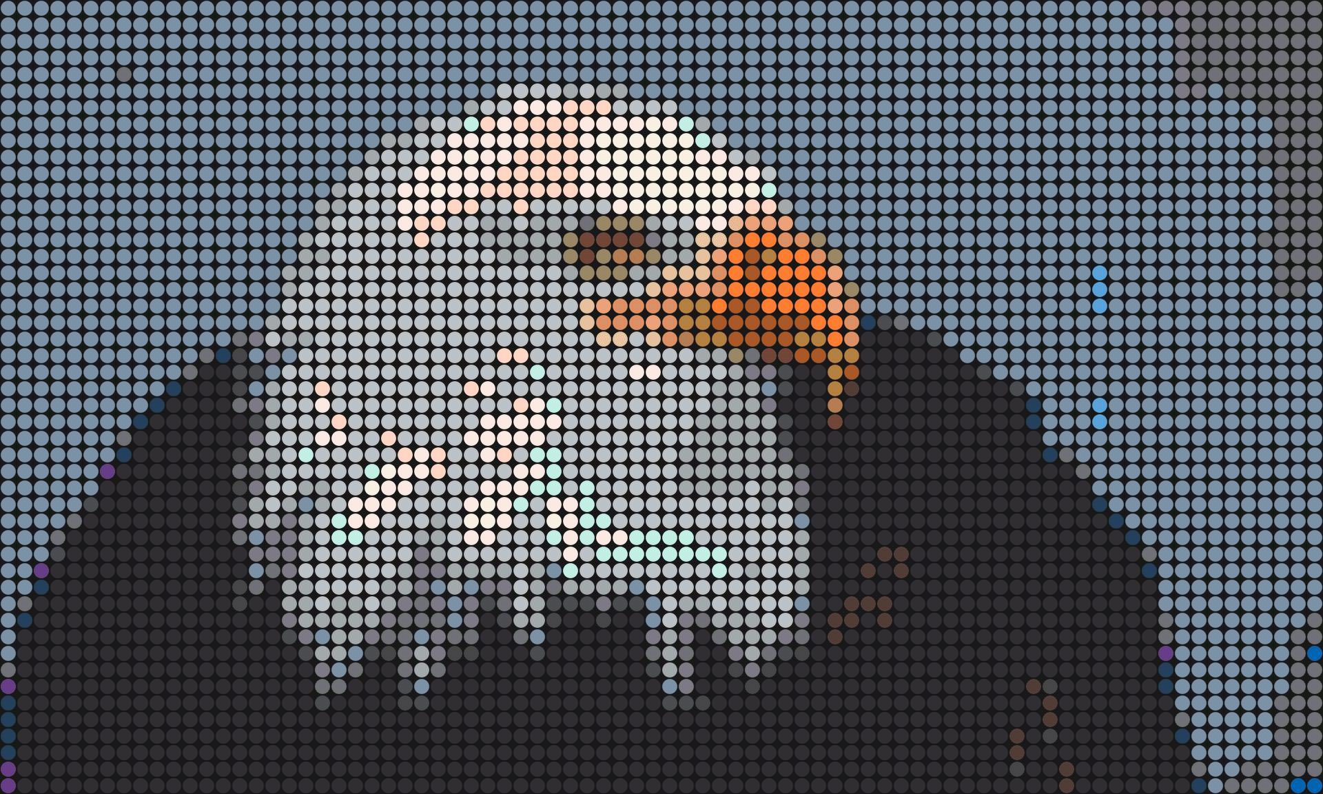 Adler 1 – Pixel-Art Mosaik Set aus Klemmbausteinen | Tiermotiv Wandbild DIY
