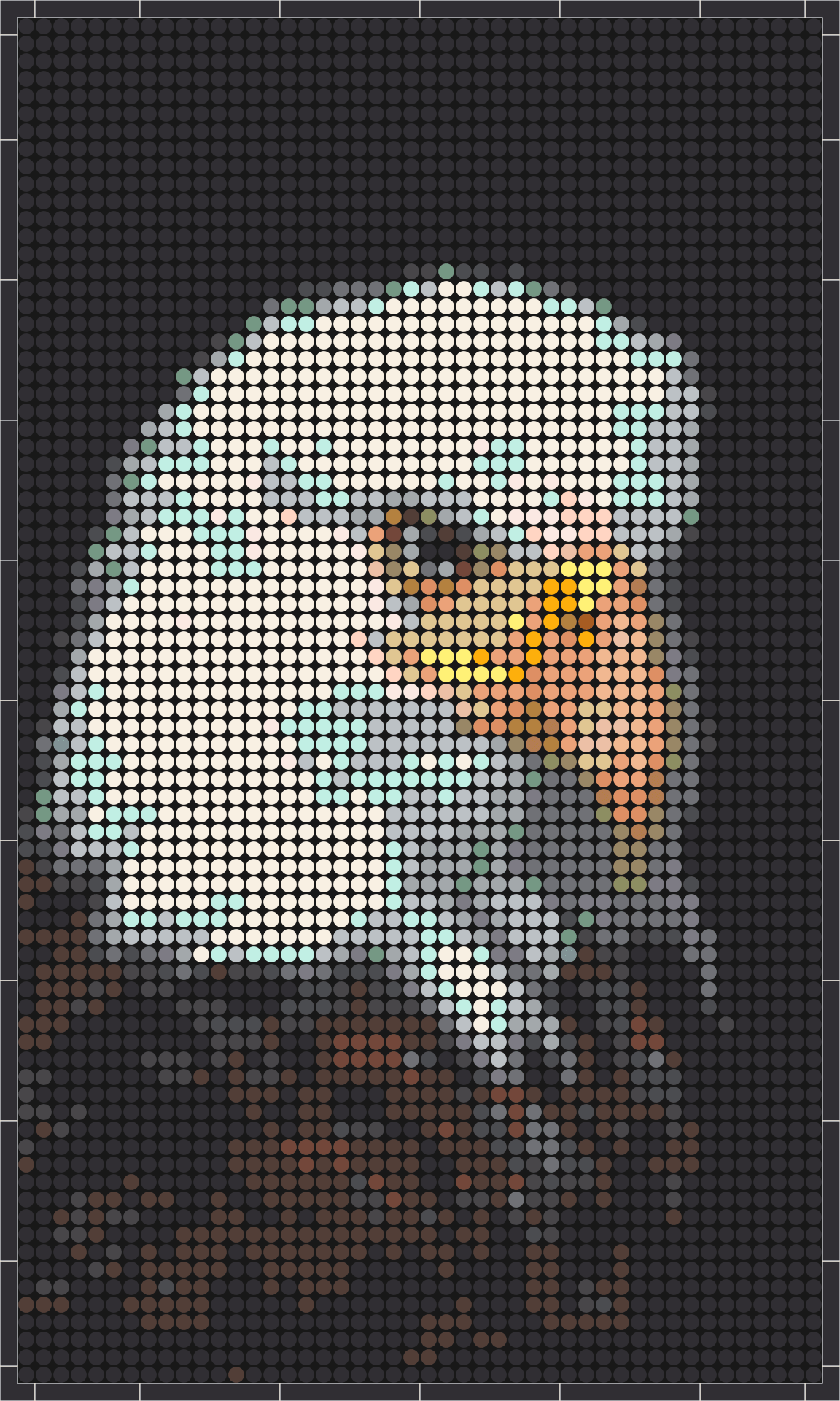 Adler 2 Portrait – Pixel-Art Mosaik Set aus Klemmbausteinen | Tiermotiv Wandbild DIY