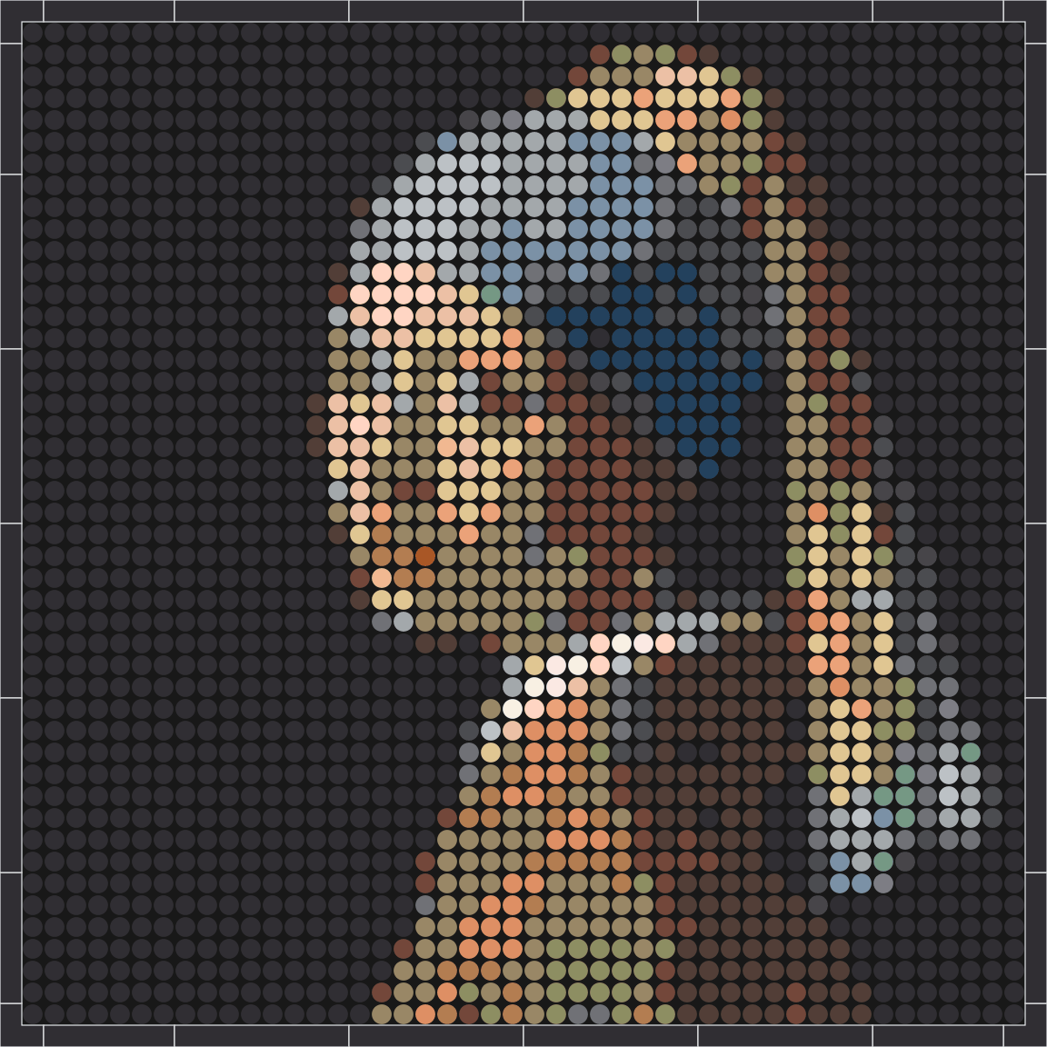 Das Mädchen mit dem Perlenohrring | Pixel-Art Set aus Klemmbausteinen