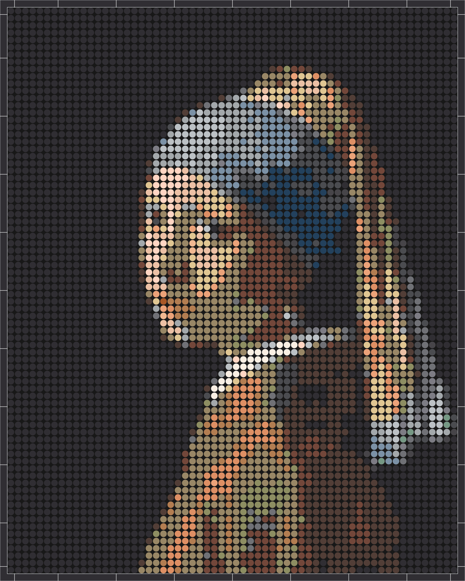 Das Mädchen mit dem Perlenohrring | Pixel-Art Set aus Klemmbausteinen