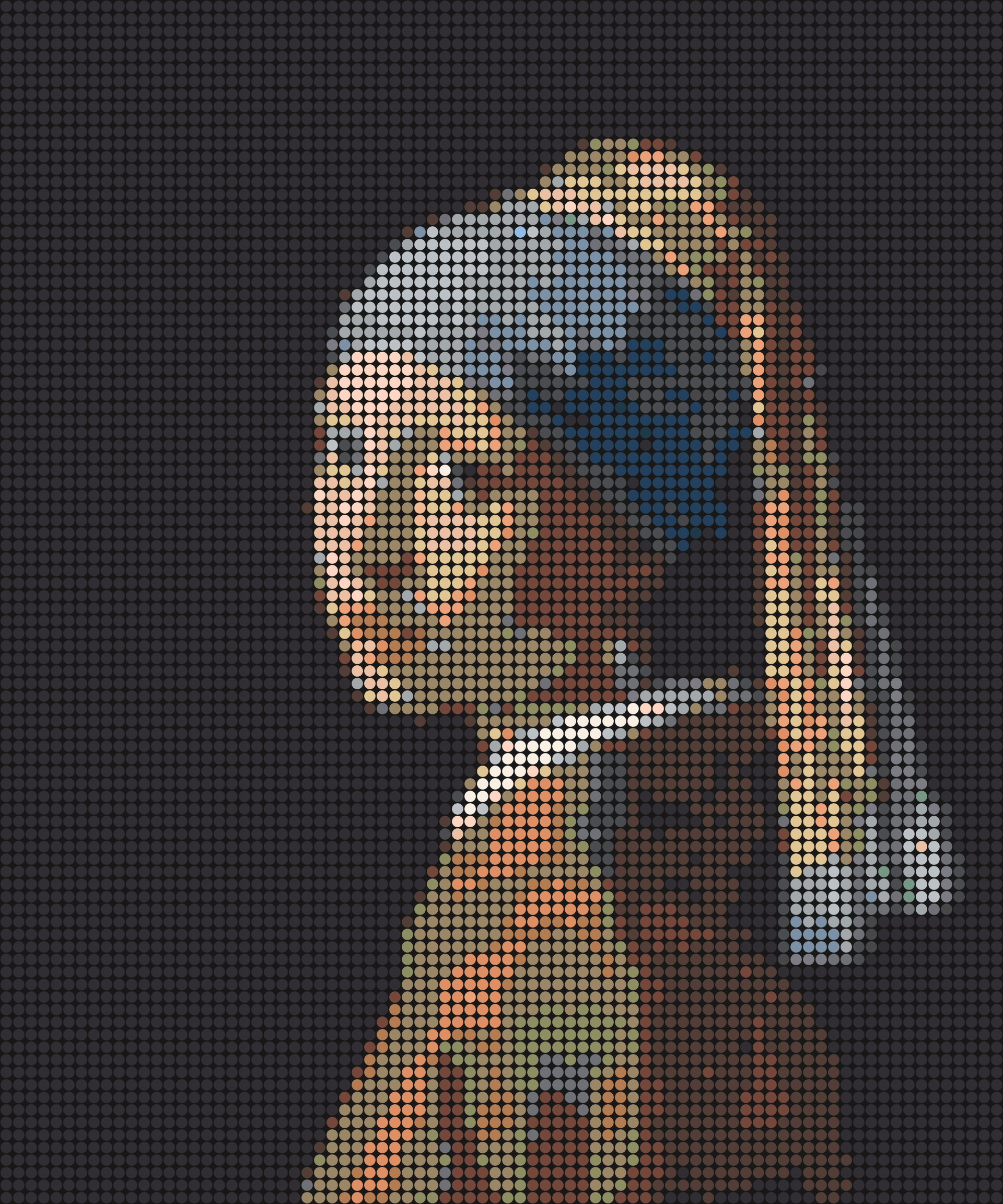 Das Mädchen mit dem Perlenohrring | Pixel-Art Set aus Klemmbausteinen