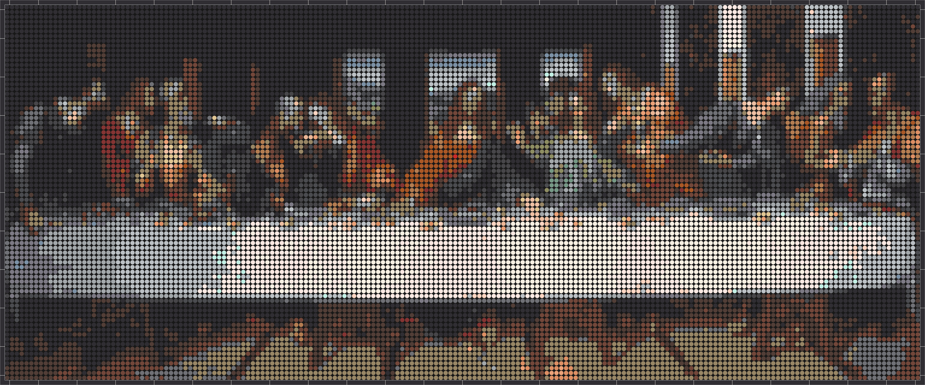 Das letzte Abendmahl – Leonardo da Vinci - Pixel-Art Mosaik Set aus Klemmbausteinen | Mosaik Wandbild DIY