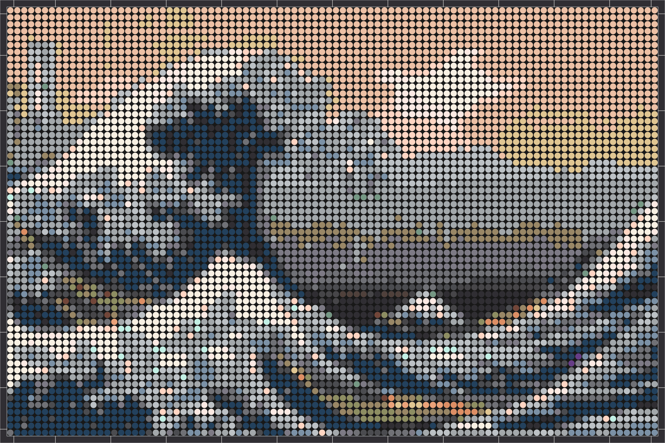Die große Welle vor Kanagawa – Pixel-Art Mosaik Set aus Klemmbausteinen | Mosaik Wandbild DIY