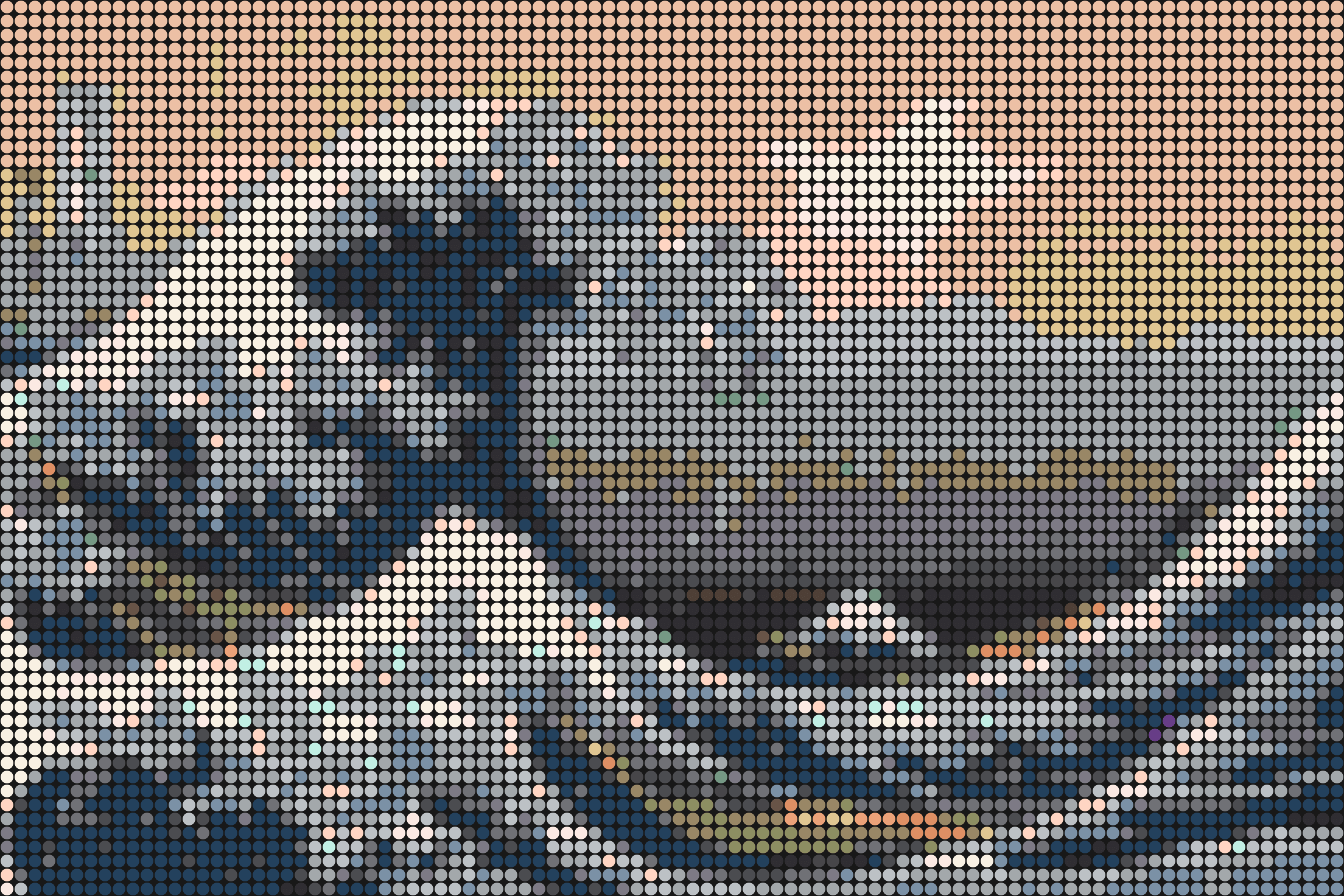 Die große Welle vor Kanagawa – Pixel-Art Mosaik Set aus Klemmbausteinen | Mosaik Wandbild DIY