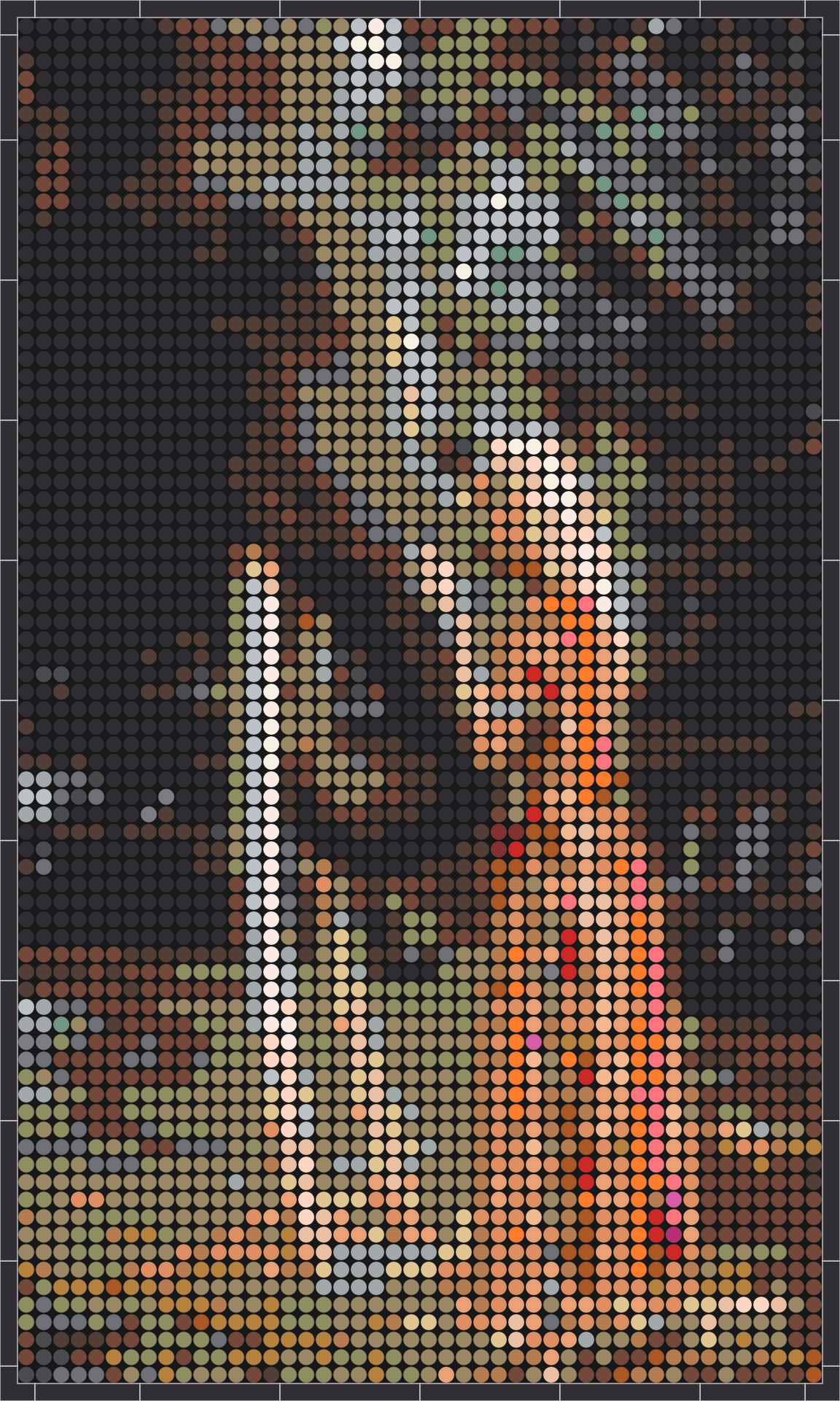 Elefant 1 – Pixel-Art Mosaik Set aus Klemmbausteinen | Tiermotiv Wandbild DIY