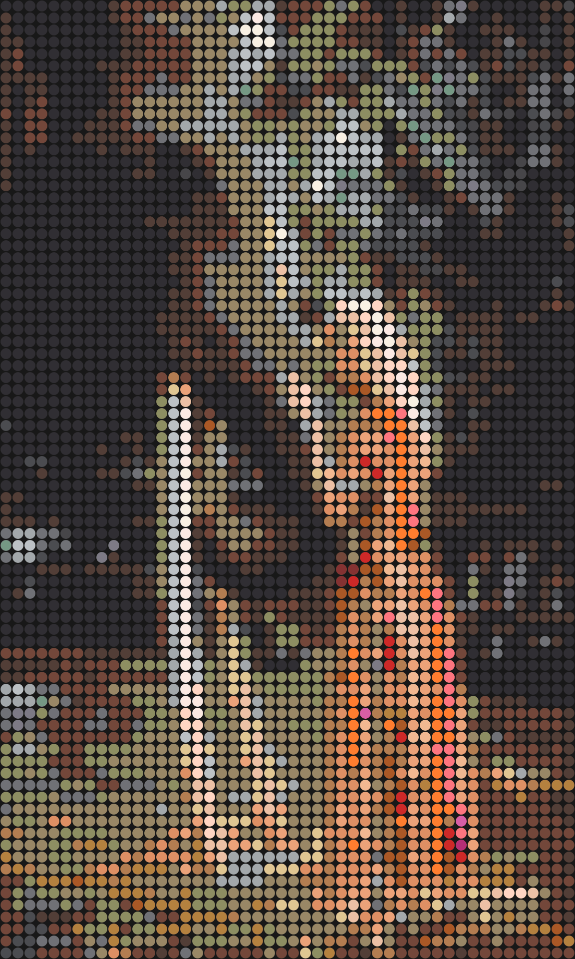 Elefant 1 – Pixel-Art Mosaik Set aus Klemmbausteinen | Tiermotiv Wandbild DIY