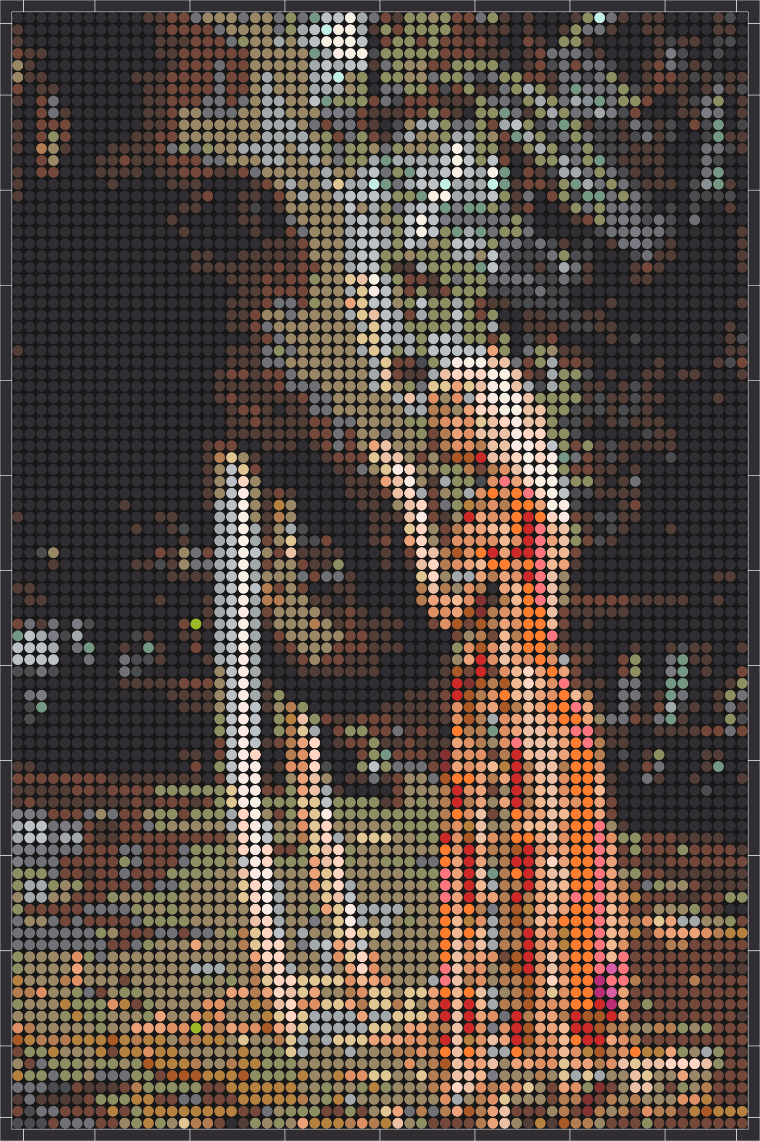 Elefant 1 – Pixel-Art Mosaik Set aus Klemmbausteinen | Tiermotiv Wandbild DIY