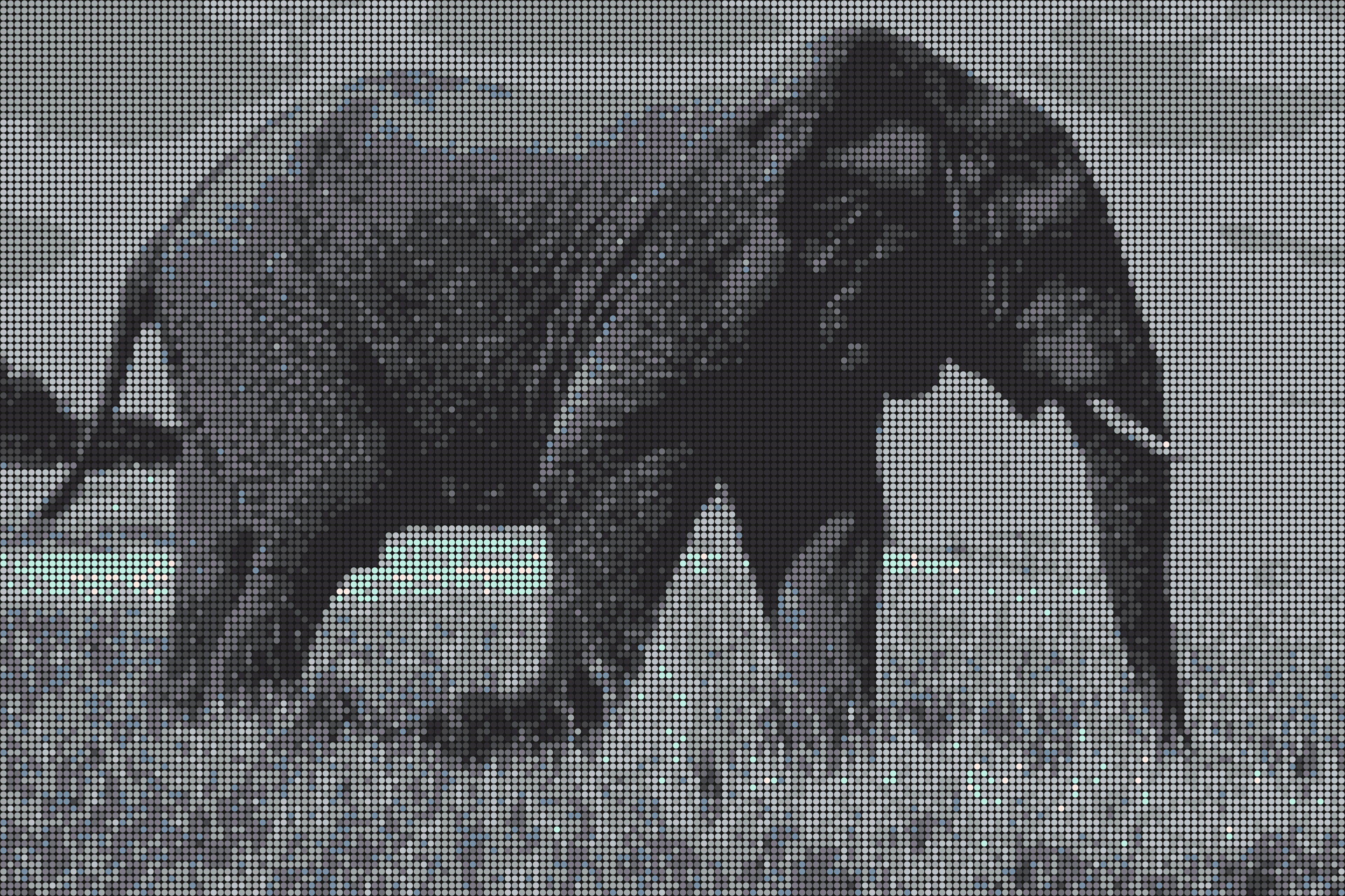 Elefant 2 – Pixel-Art Mosaik Set aus Klemmbausteinen | Tiermotiv Wandbild DIY