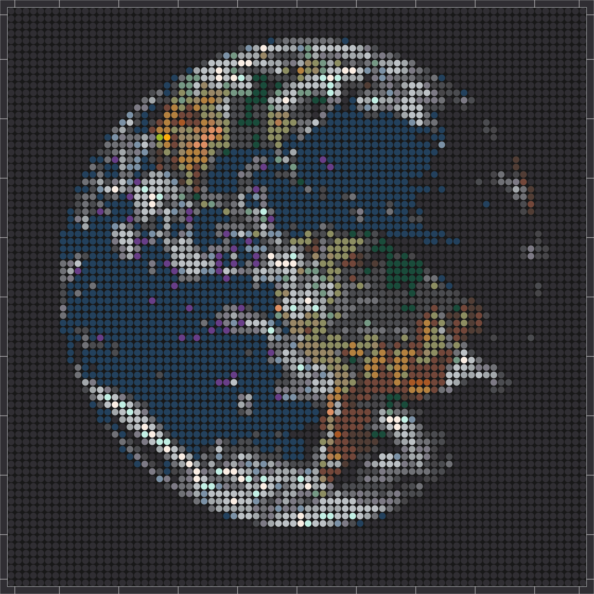 Erde – Pixel-Art Mosaik Set aus Klemmbausteinen | Weltraum Wandbild DIY