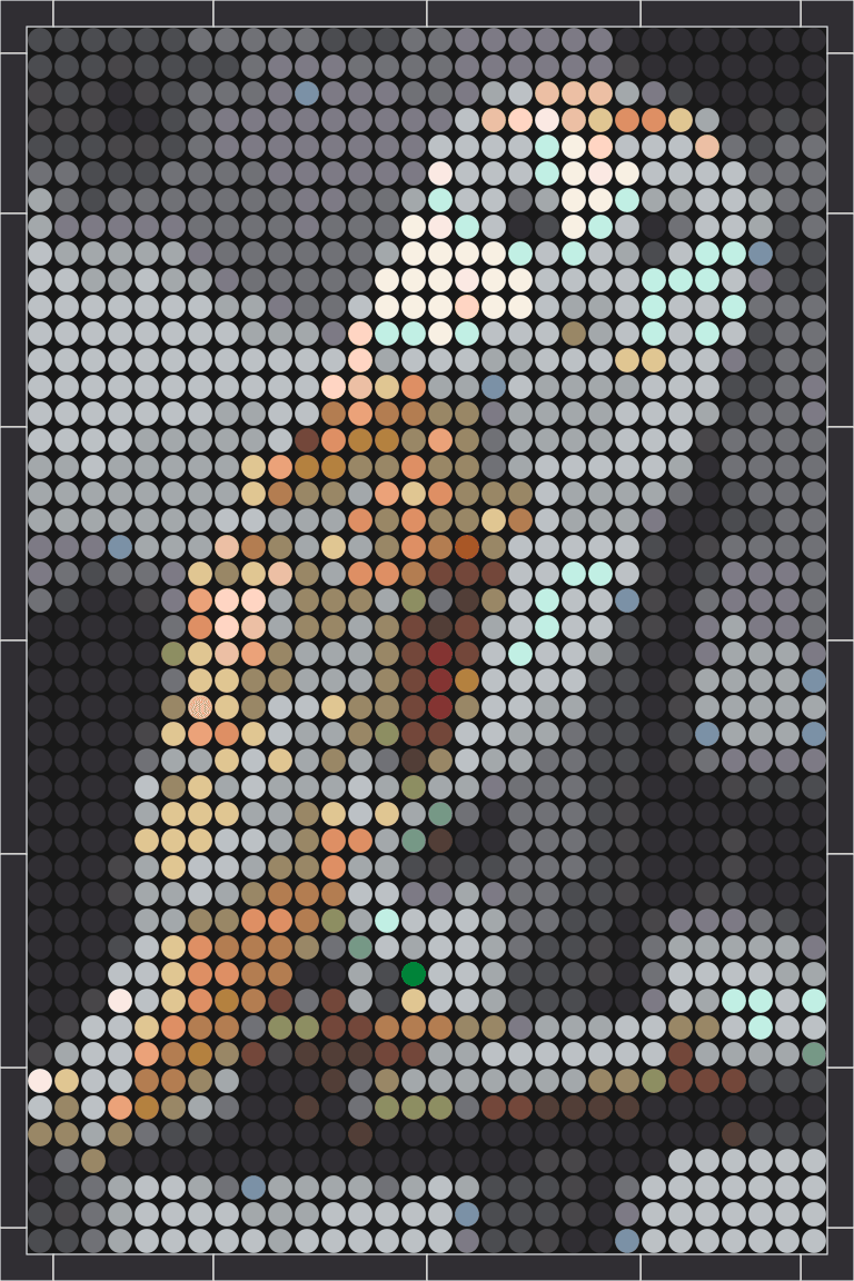 Eule 1 – Pixel-Art Mosaik Set aus Klemmbausteinen | Tiermotiv Wandbild DIY