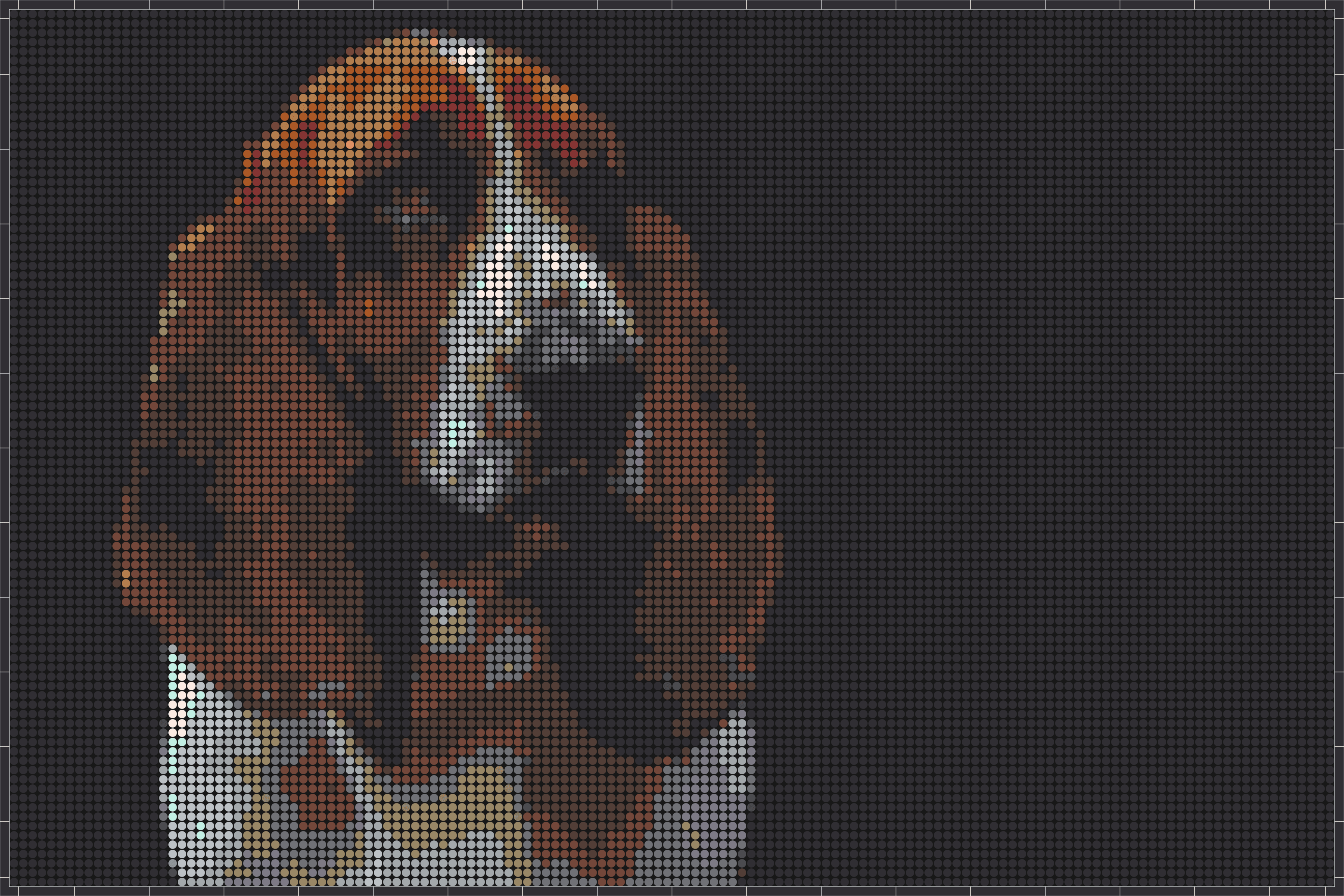 Hund 1 – Pixel-Art Mosaik Set aus Klemmbausteinen | Tiermotiv Wandbild DIY