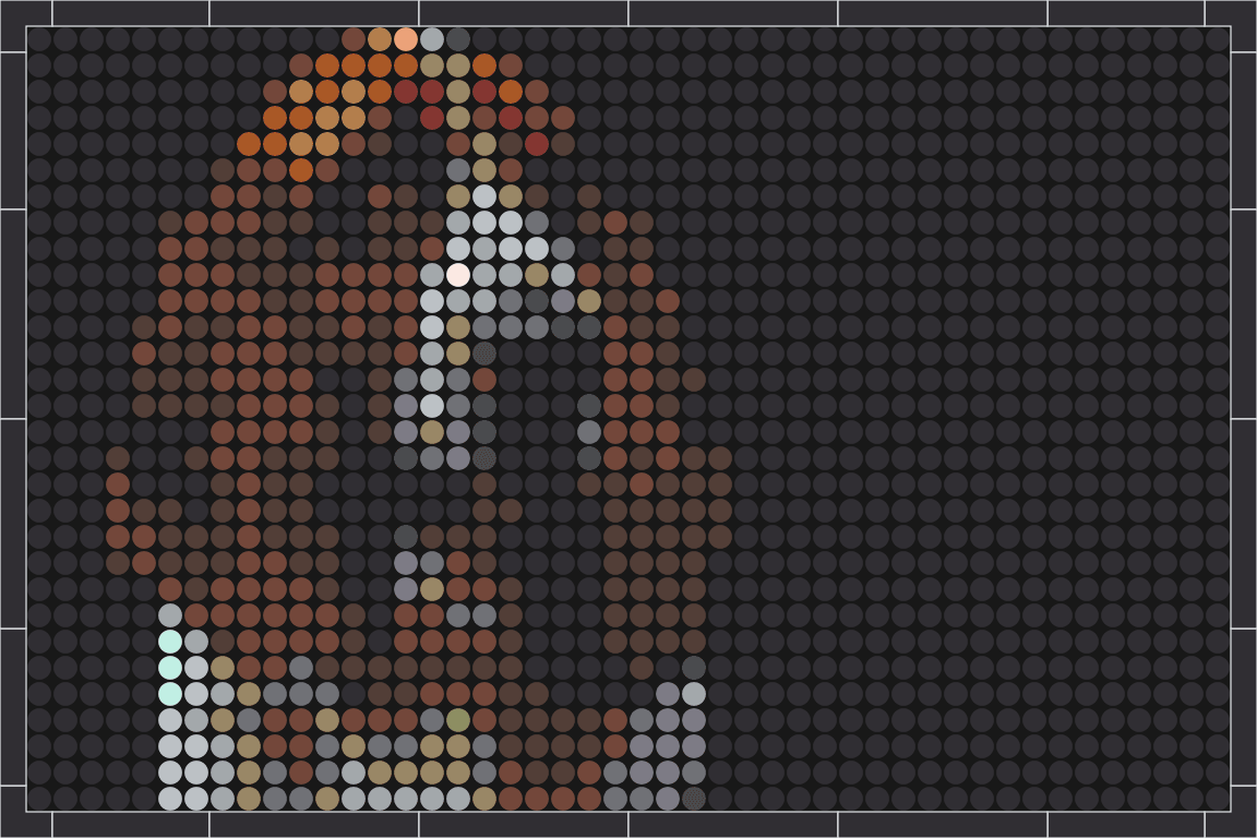 Hund 1 – Pixel-Art Mosaik Set aus Klemmbausteinen | Tiermotiv Wandbild DIY