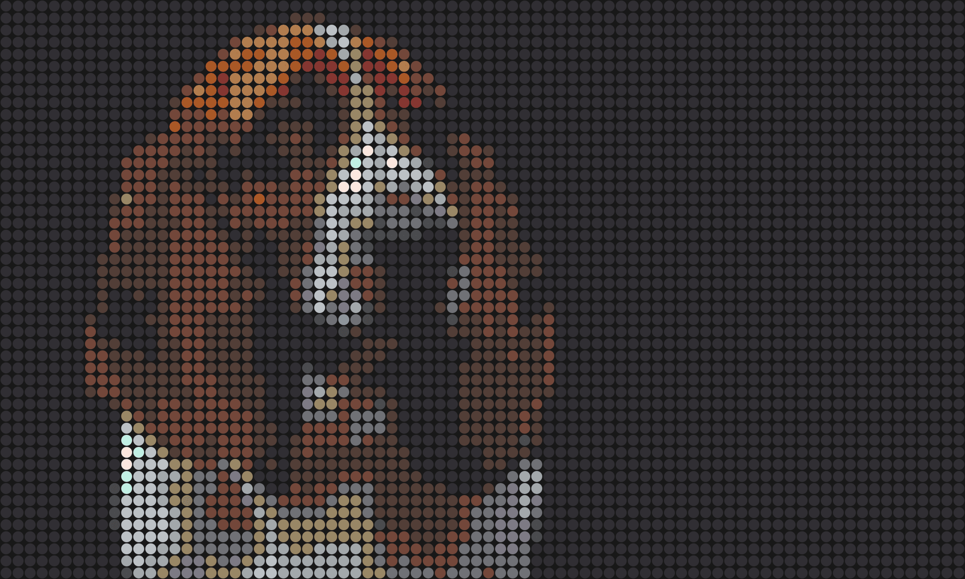 Hund 1 – Pixel-Art Mosaik Set aus Klemmbausteinen | Tiermotiv Wandbild DIY