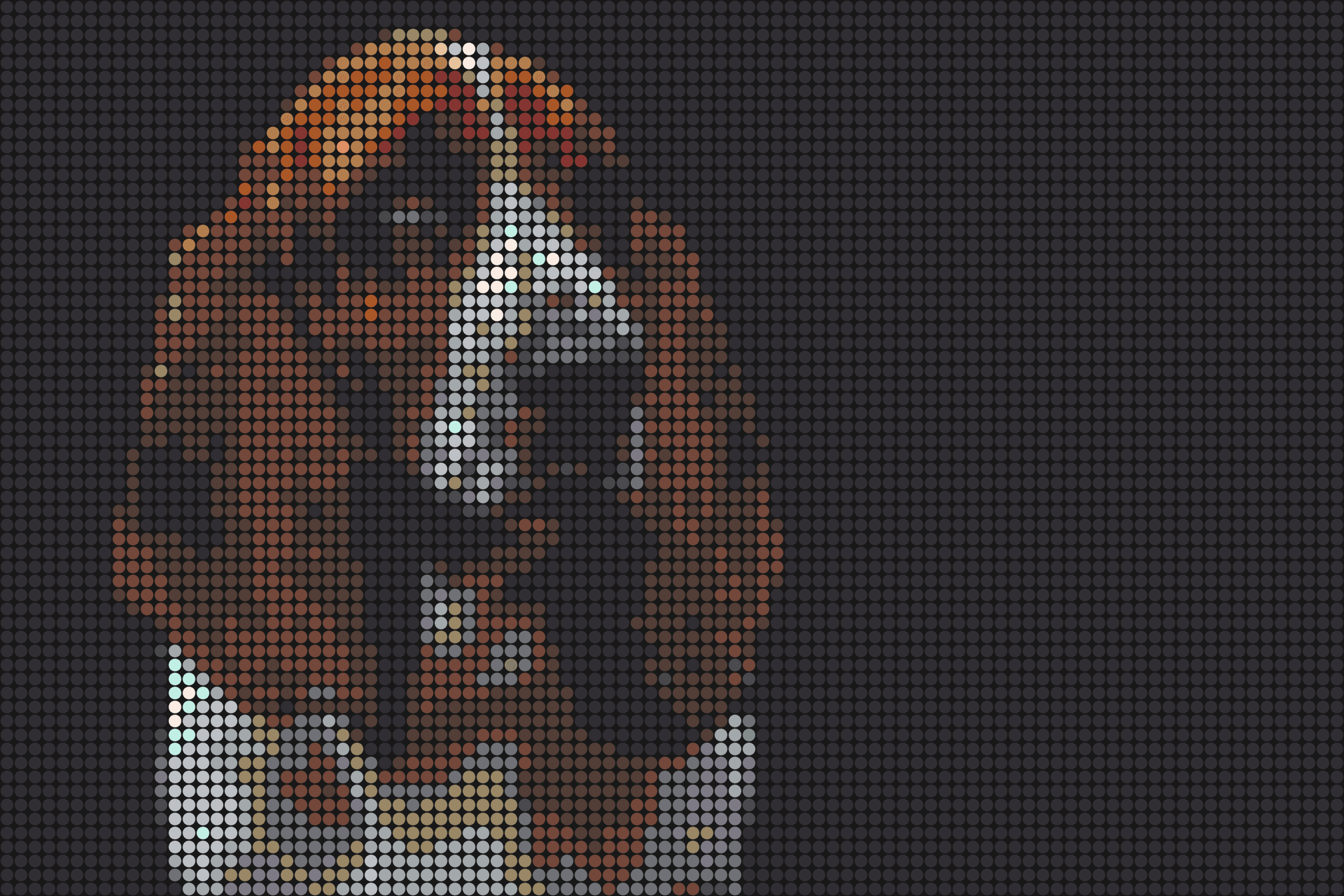 Hund 1 – Pixel-Art Mosaik Set aus Klemmbausteinen | Tiermotiv Wandbild DIY