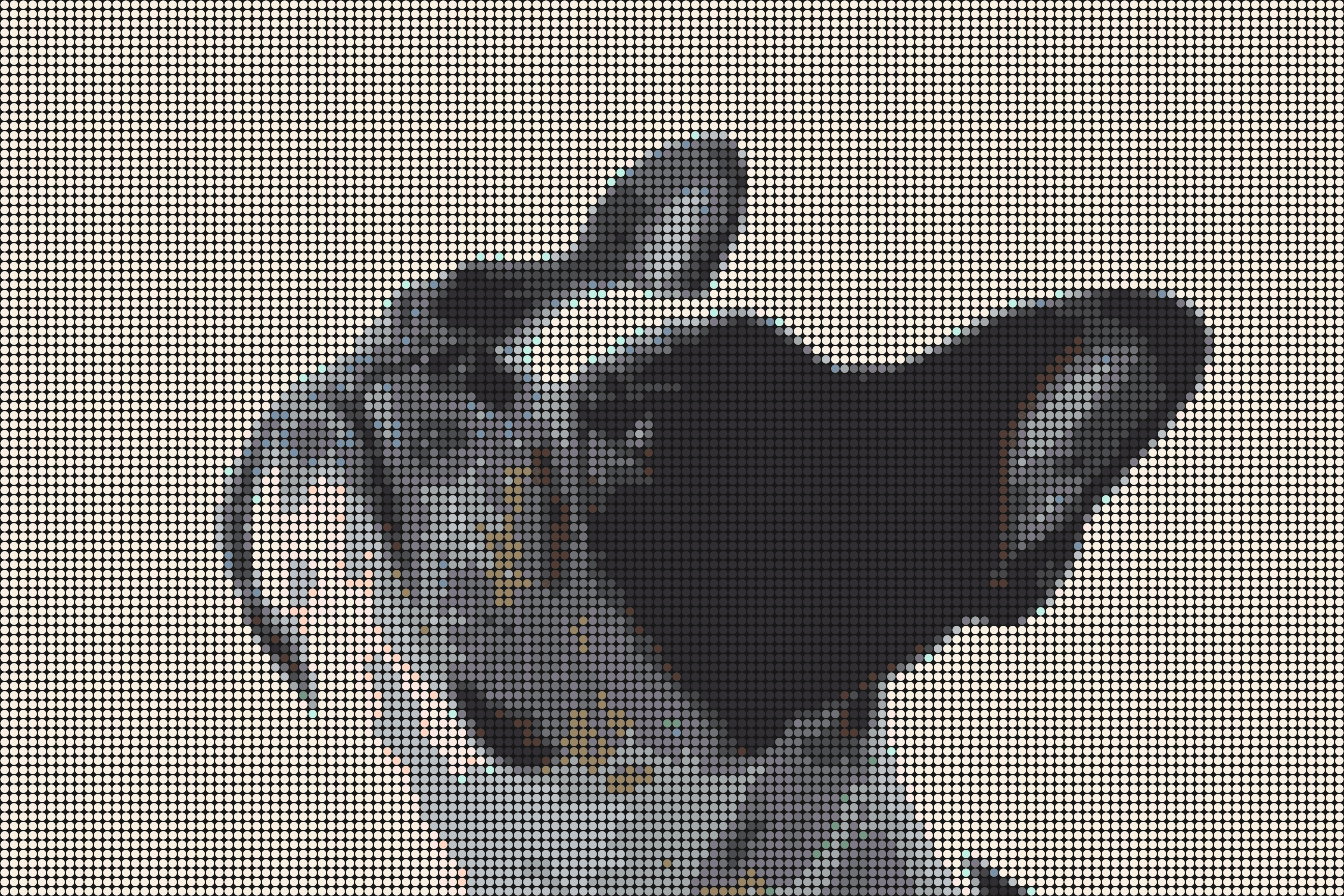 Hund 2 – Pixel-Art Mosaik Set aus Klemmbausteinen | Tiermotiv Wandbild DIY
