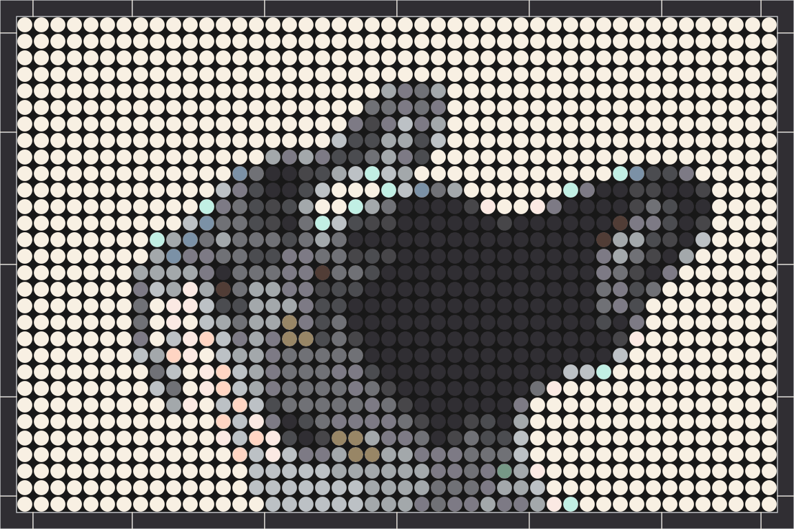 Hund 2 – Pixel-Art Mosaik Set aus Klemmbausteinen | Tiermotiv Wandbild DIY