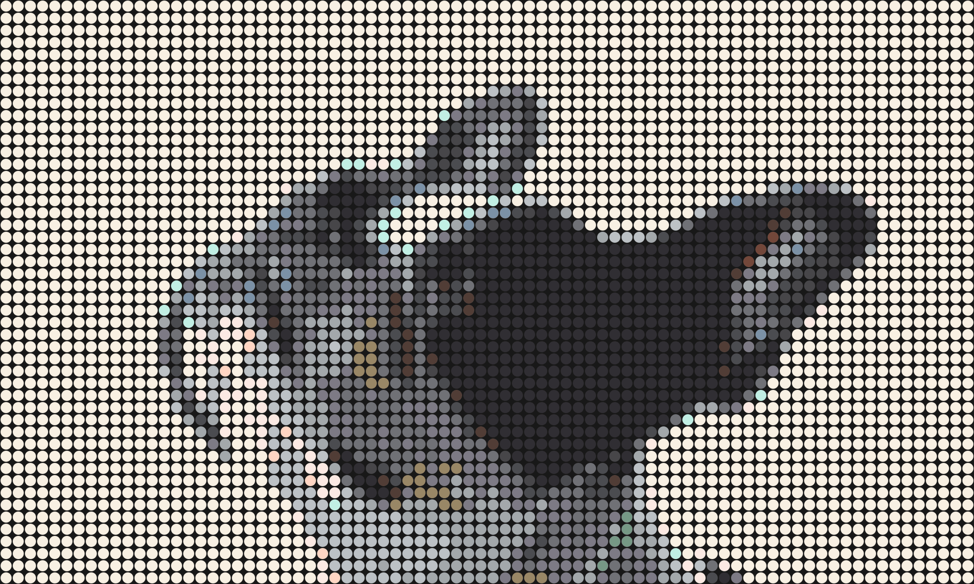 Hund 2 – Pixel-Art Mosaik Set aus Klemmbausteinen | Tiermotiv Wandbild DIY