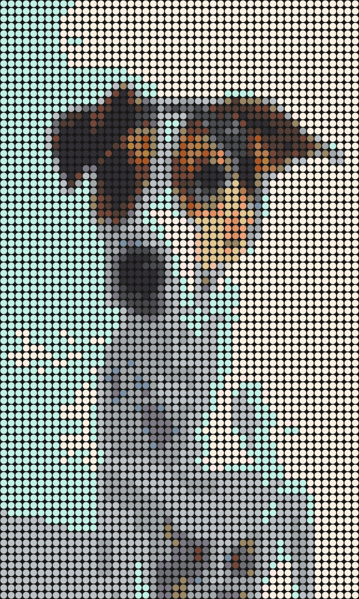 Hund 3 – Pixel-Art Mosaik Set aus Klemmbausteinen | Tiermotiv Wandbild DIY