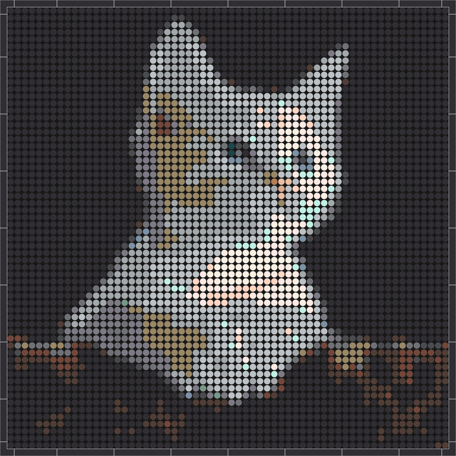 Katze 1 – Pixel-Art Mosaik Set aus Klemmbausteinen | Tiermotiv Wandbild DIY