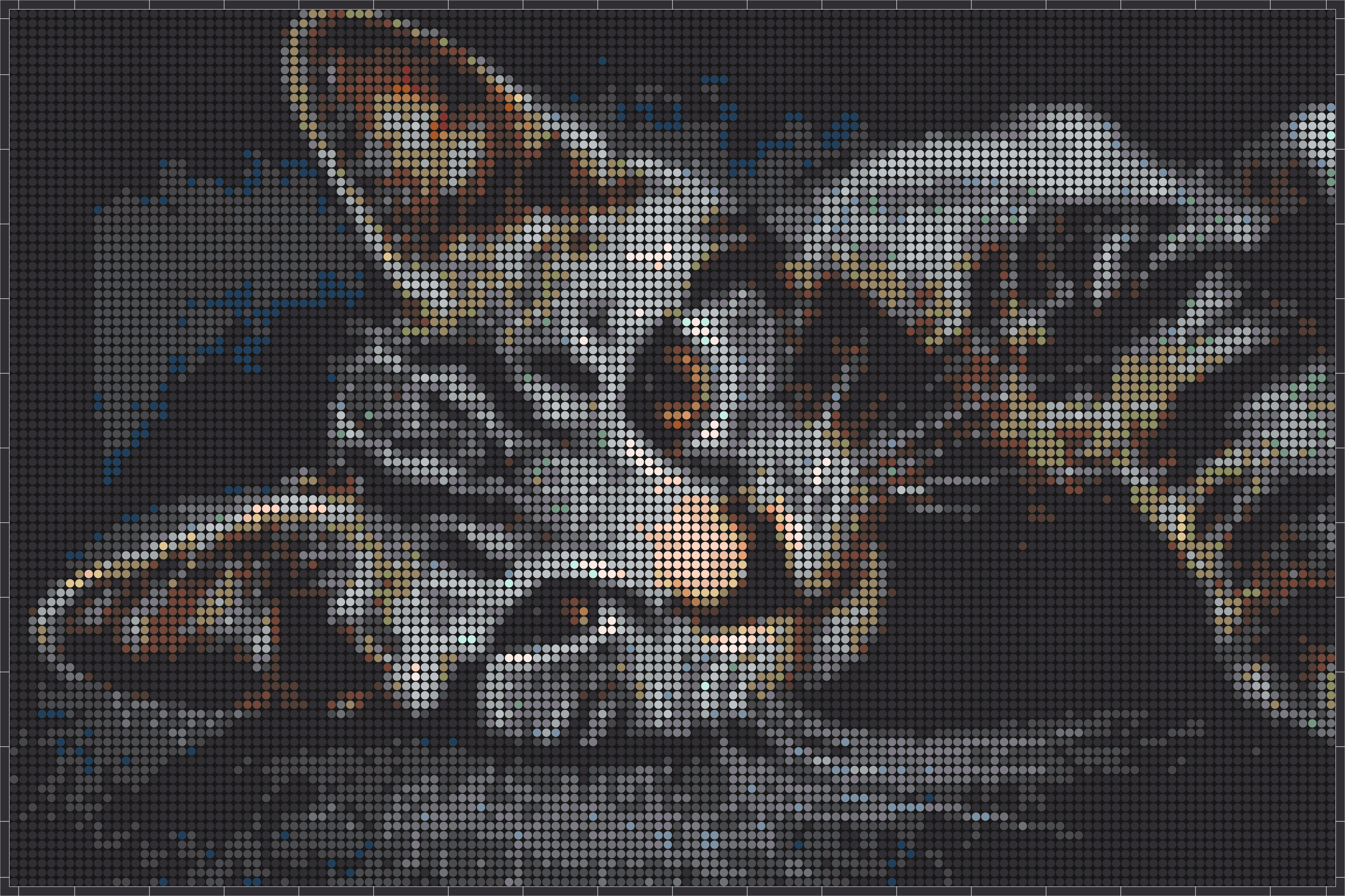 Katze 2 – Pixel-Art Mosaik Set aus Klemmbausteinen | Tiermotiv Wandbild DIY