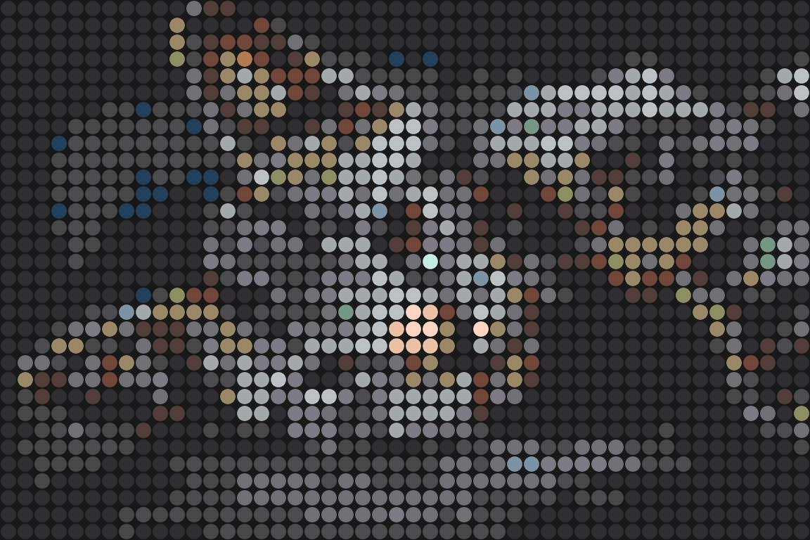 Katze 2 – Pixel-Art Mosaik Set aus Klemmbausteinen | Tiermotiv Wandbild DIY