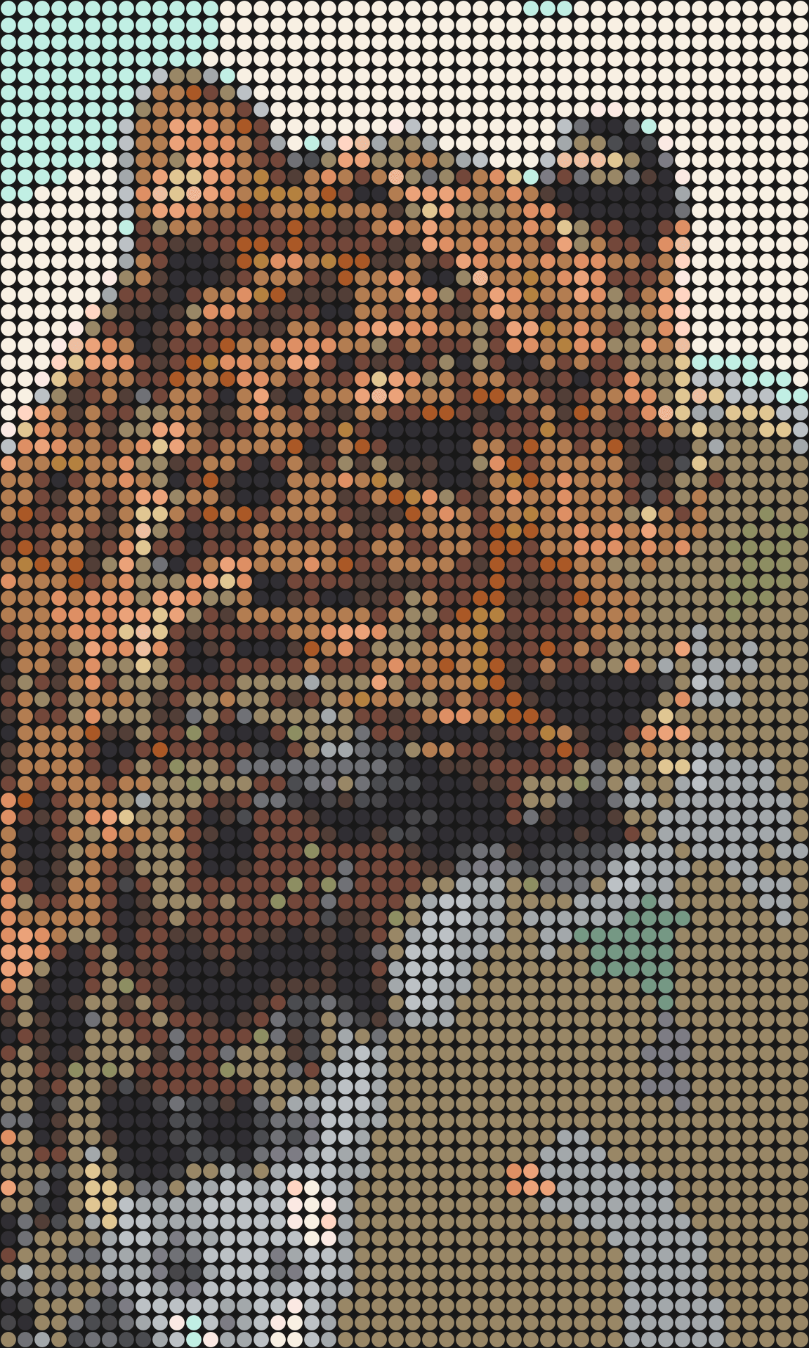 Leopard 1 – Pixel-Art Mosaik Set aus Klemmbausteinen | Tiermotiv Wandbild DIY