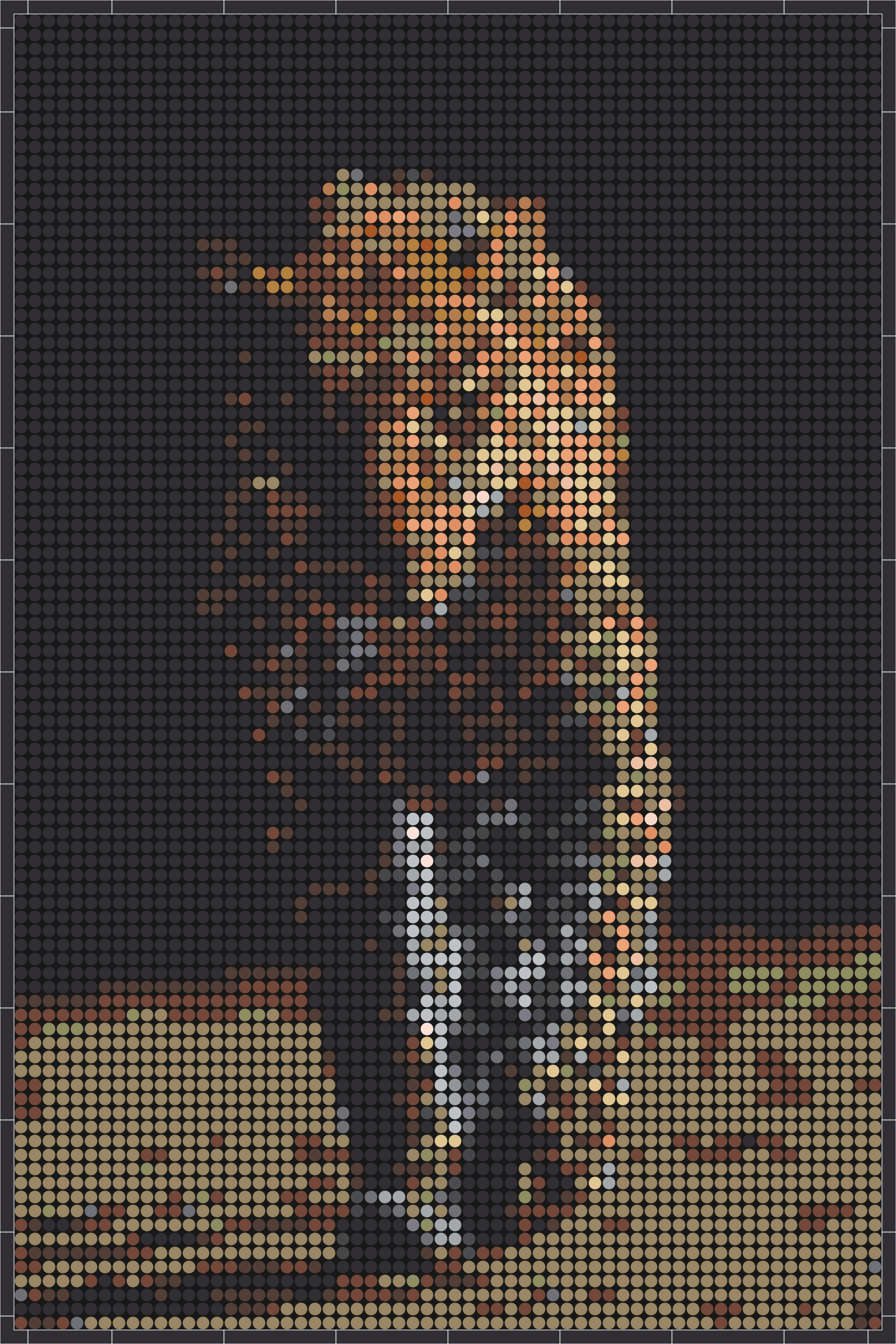 Leopard 2 – Pixel-Art Mosaik Set aus Klemmbausteinen | Tiermotiv Wandbild DIY