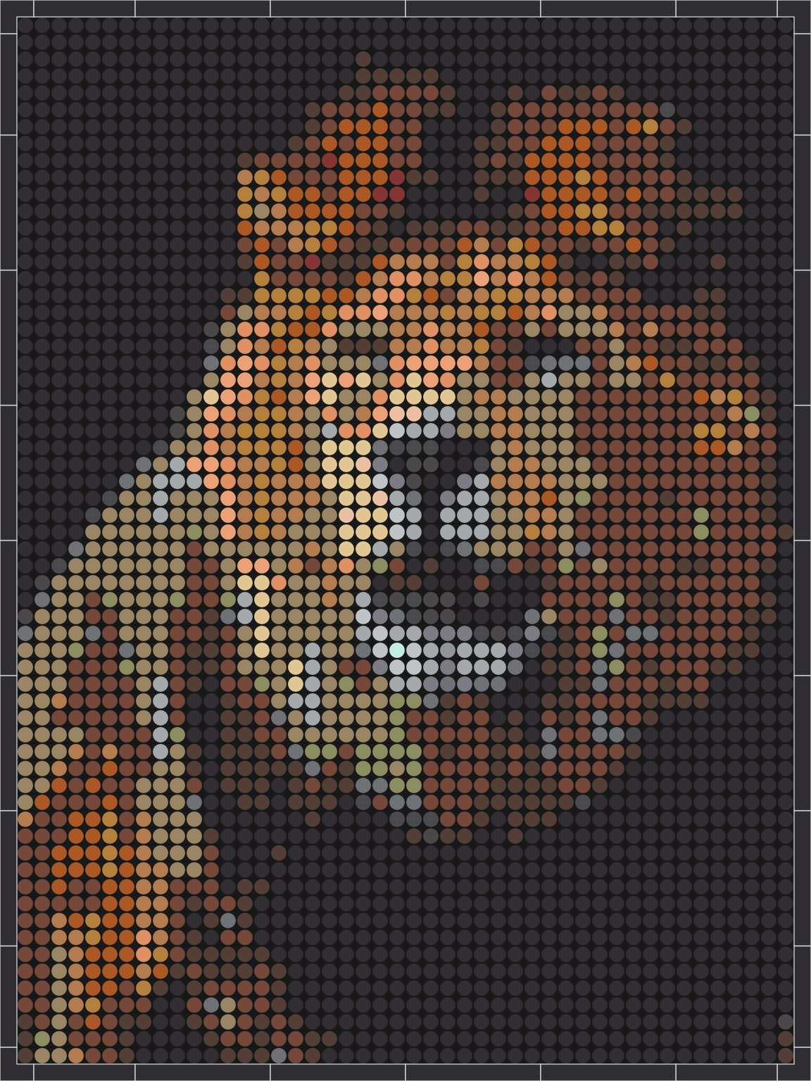 Löwe 1 – Pixel-Art Mosaik Set aus Klemmbausteinen | Tiermotiv Wandbild DIY