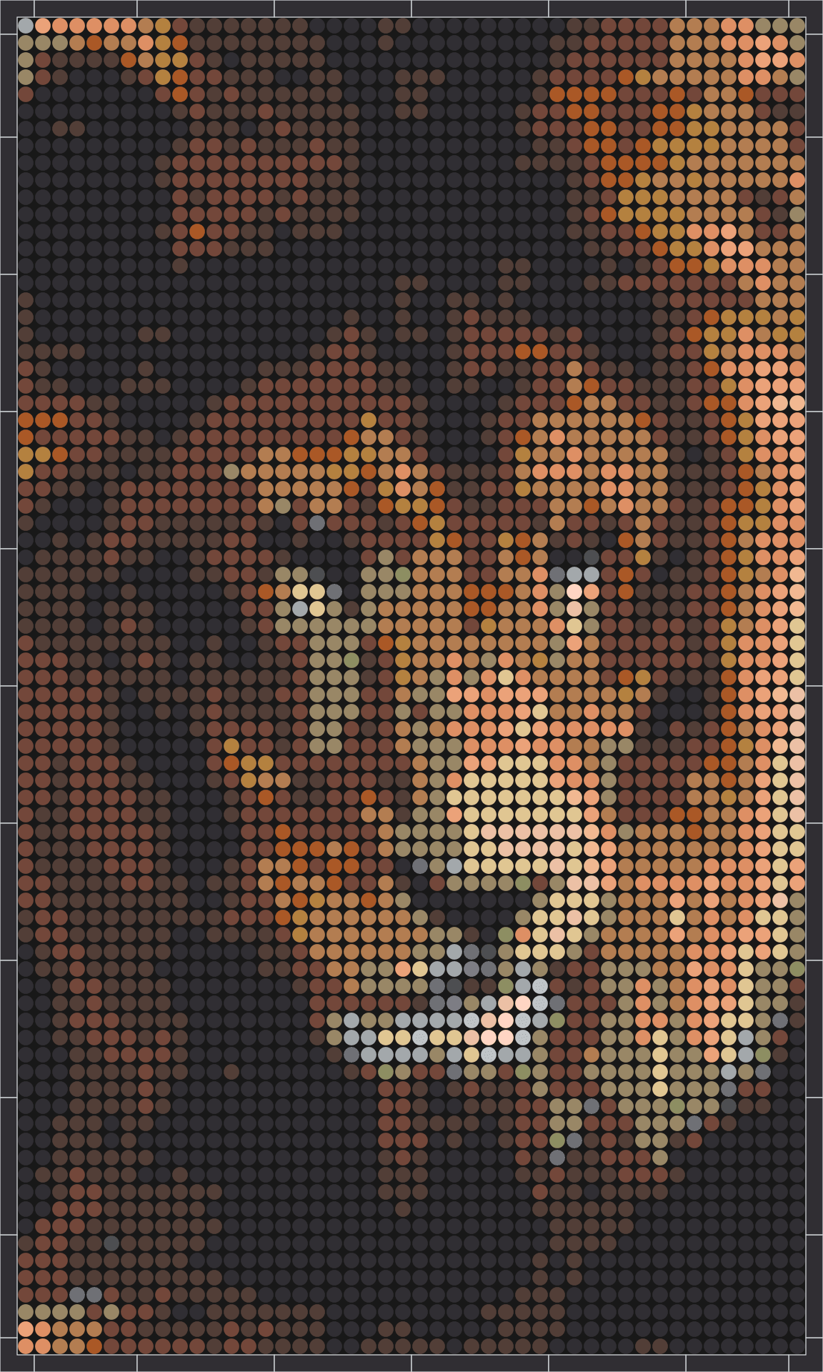 Löwe 3 – Pixel-Art Mosaik Set aus Klemmbausteinen | Tiermotiv Wandbild DIY