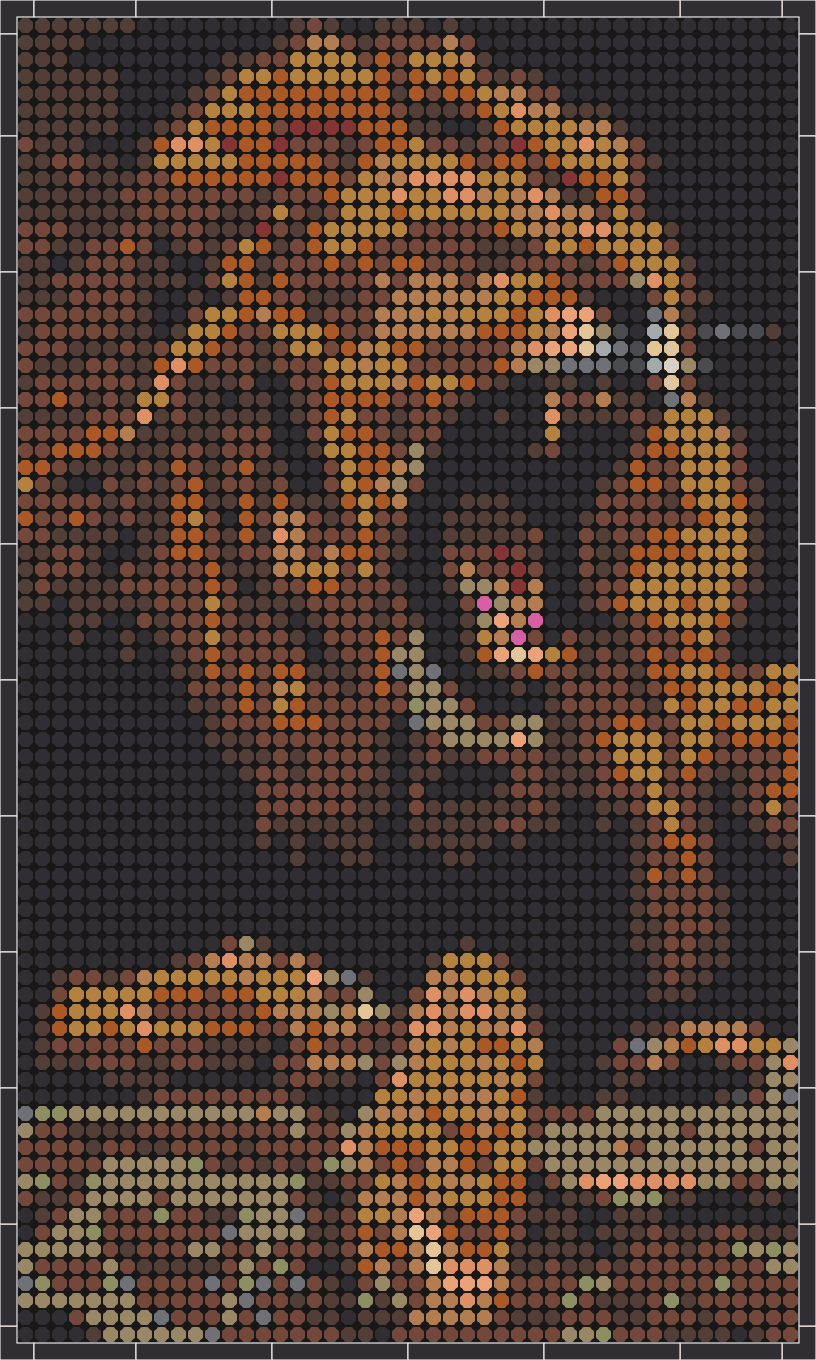 Löwe 4 – Pixel-Art Mosaik Set aus Klemmbausteinen | Tiermotiv Wandbild DIY