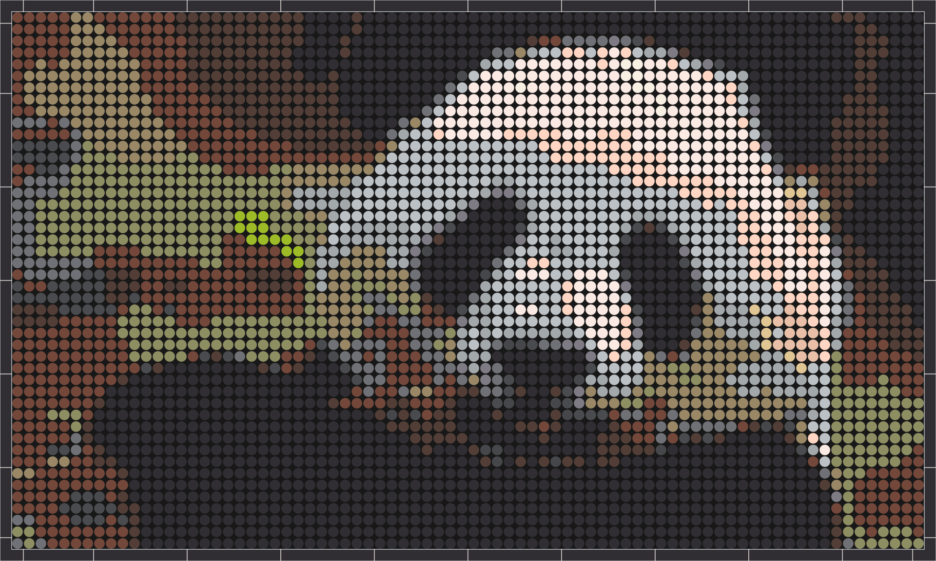 Panda 1 – Pixel-Art Mosaik Set aus Klemmbausteinen | Tiermotiv Wandbild DIY