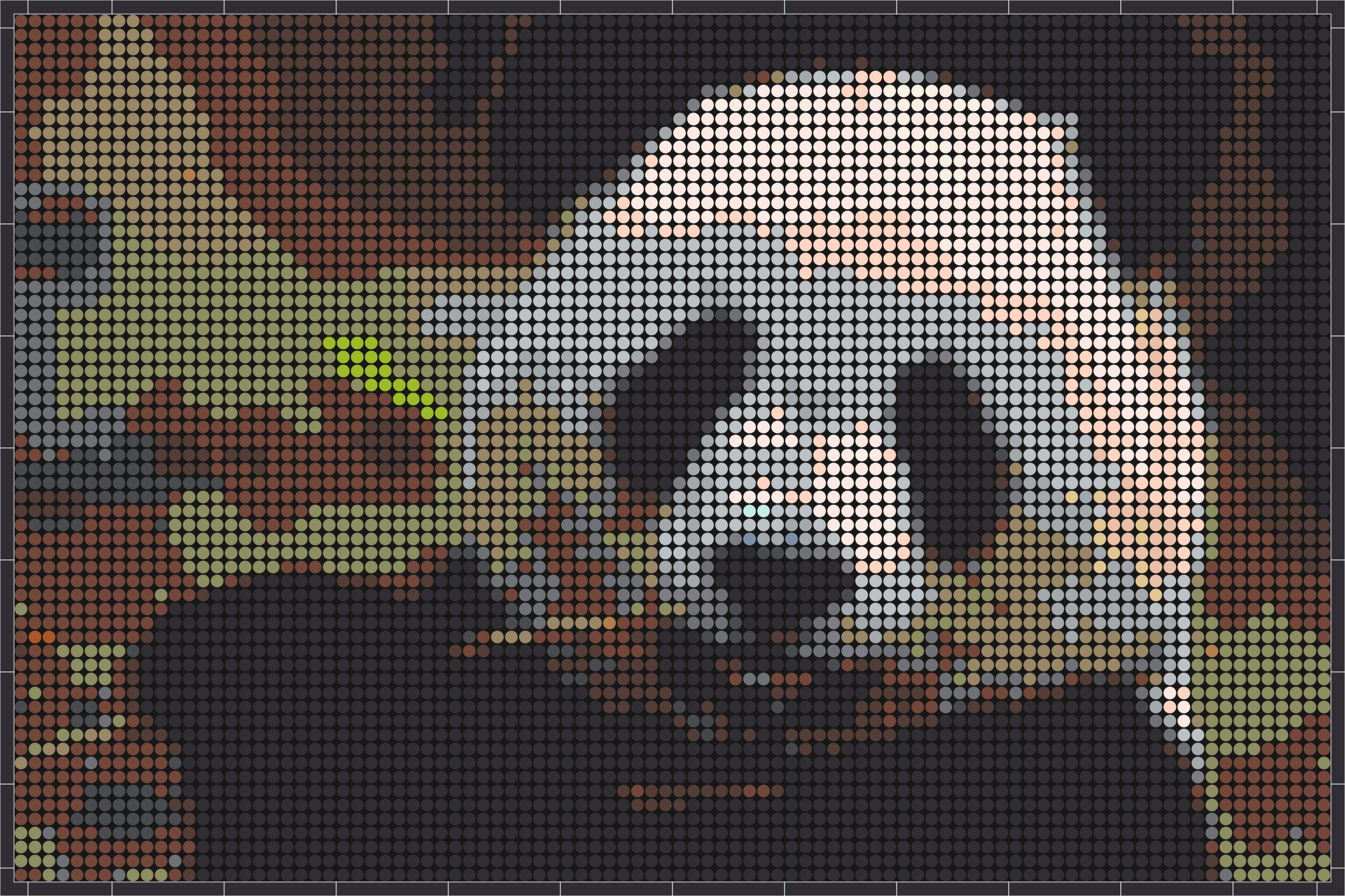 Panda 1 – Pixel-Art Mosaik Set aus Klemmbausteinen | Tiermotiv Wandbild DIY