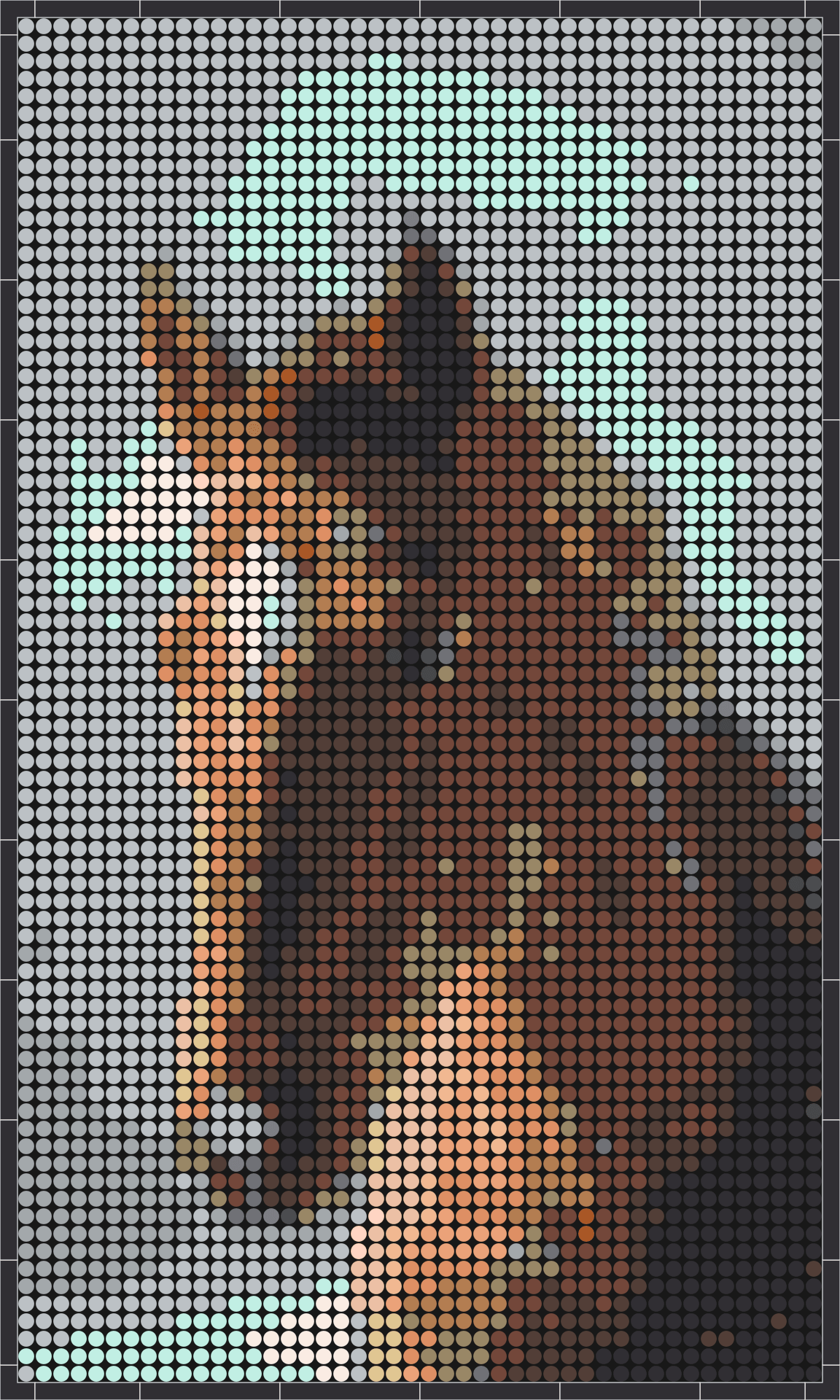 Pferd 1 – Pixel-Art Mosaik Set aus Klemmbausteinen | Tiermotiv Wandbild DIY