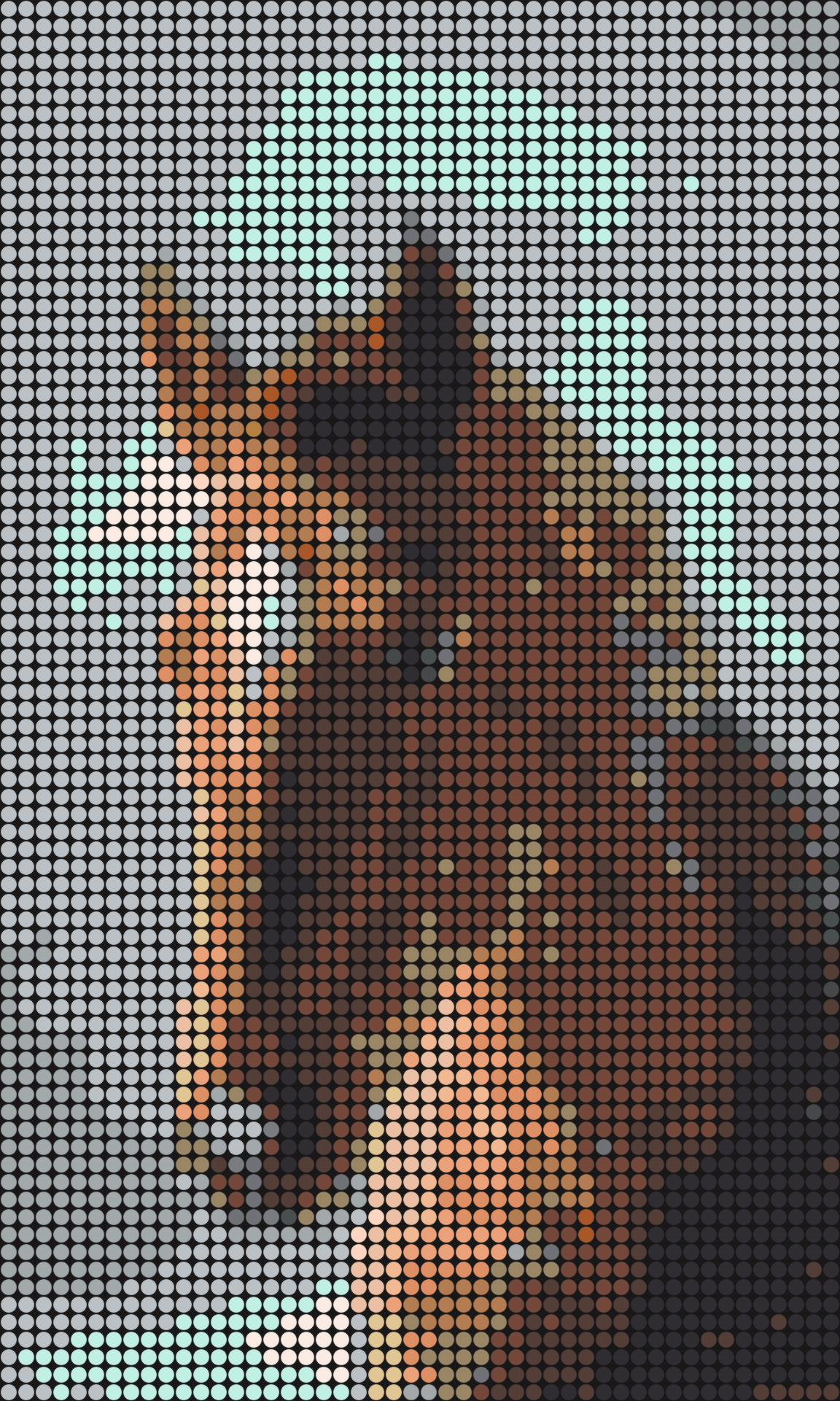 Pferd 1 – Pixel-Art Mosaik Set aus Klemmbausteinen | Tiermotiv Wandbild DIY