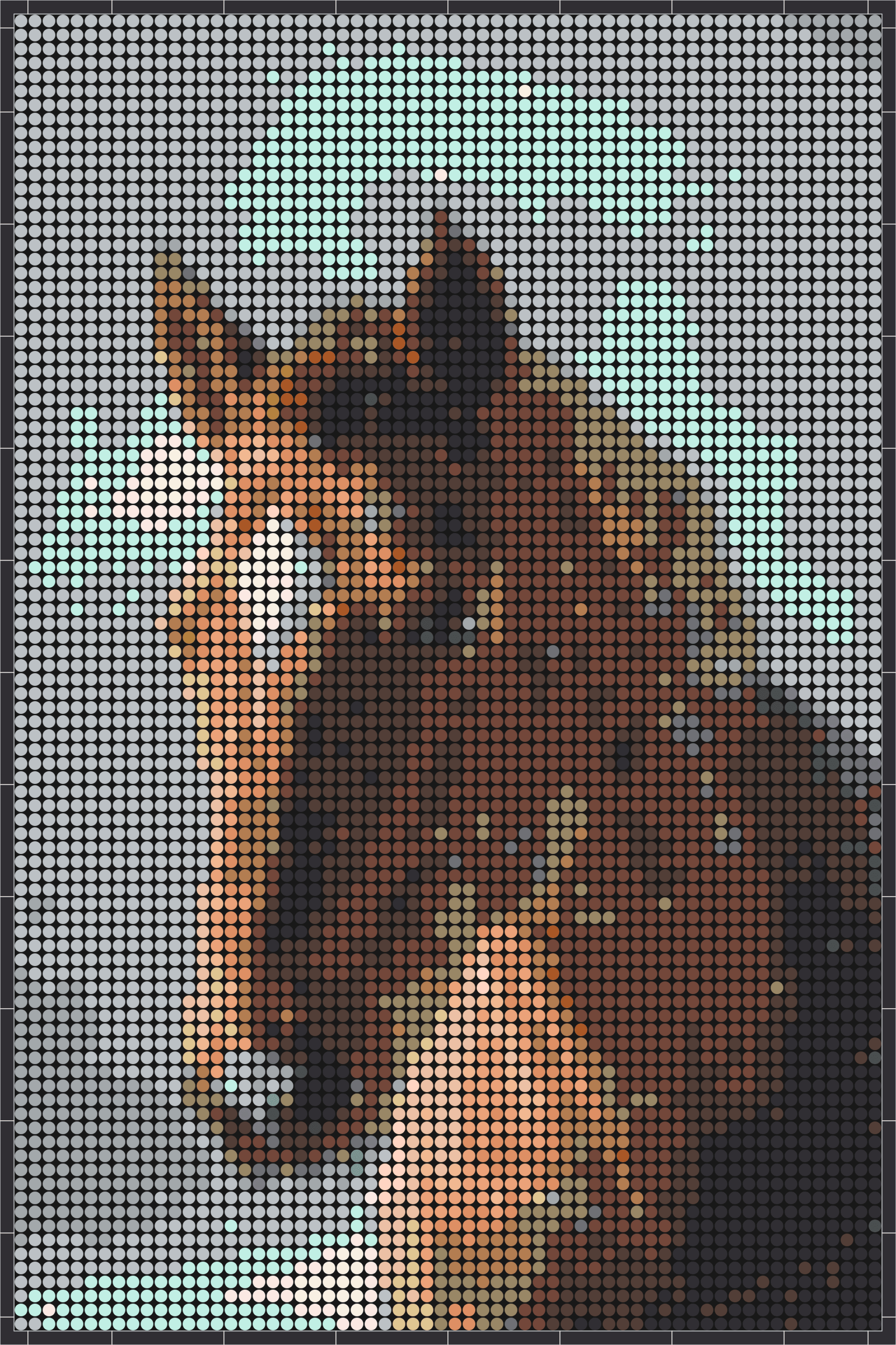 Pferd 1 – Pixel-Art Mosaik Set aus Klemmbausteinen | Tiermotiv Wandbild DIY
