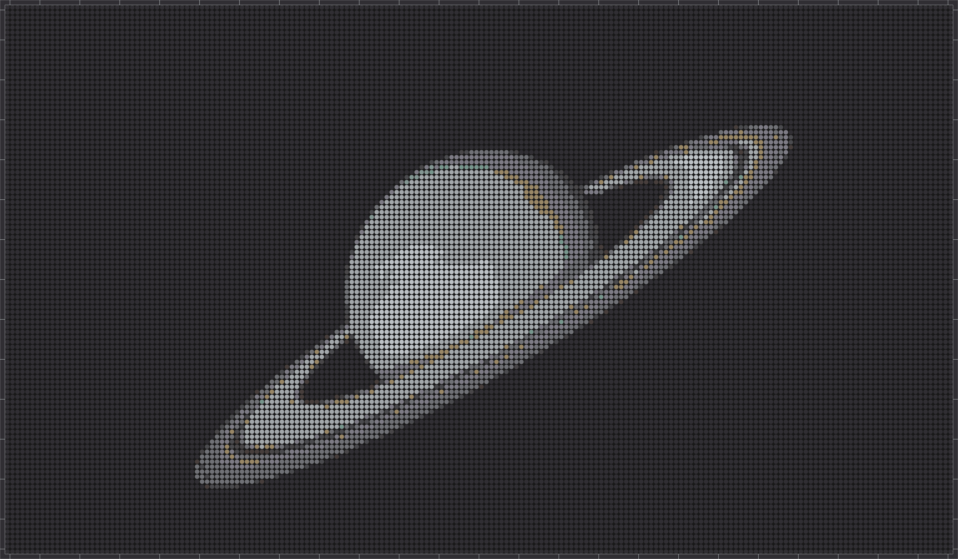 Saturn – Pixel-Art Mosaik Set aus Klemmbausteinen | Weltraum Wandbild DIY