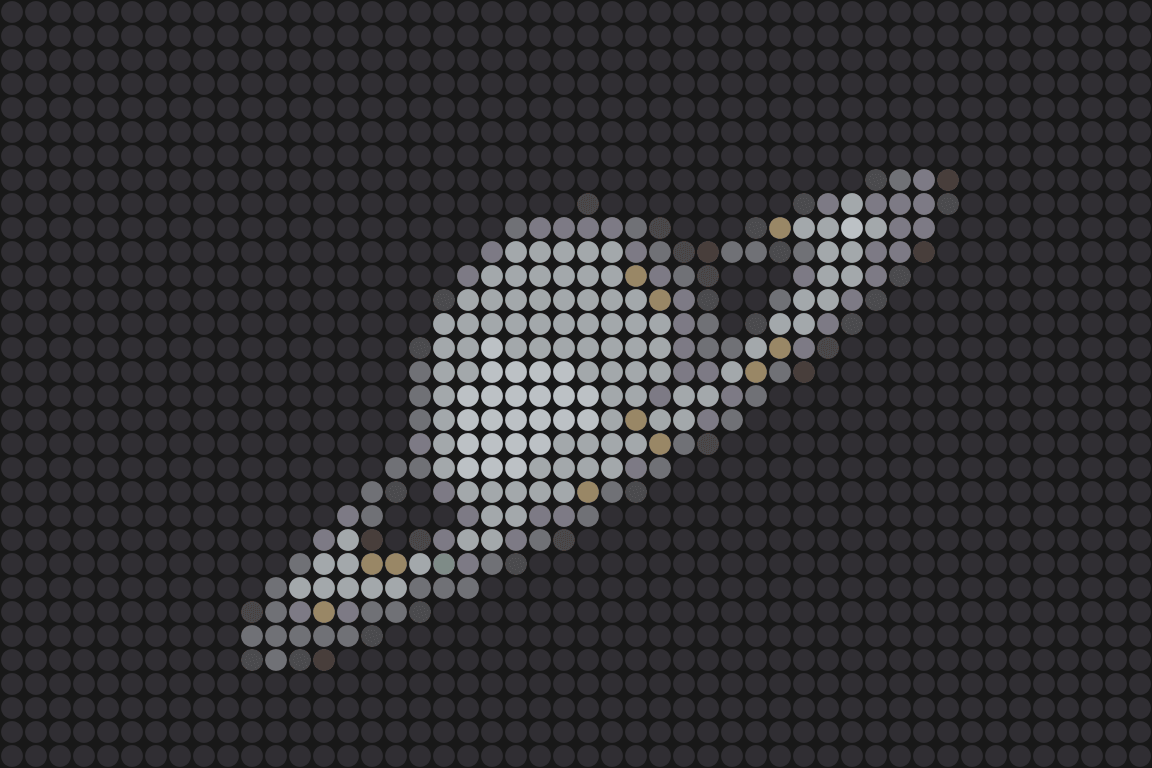 Saturn – Pixel-Art Mosaik Set aus Klemmbausteinen | Weltraum Wandbild DIY