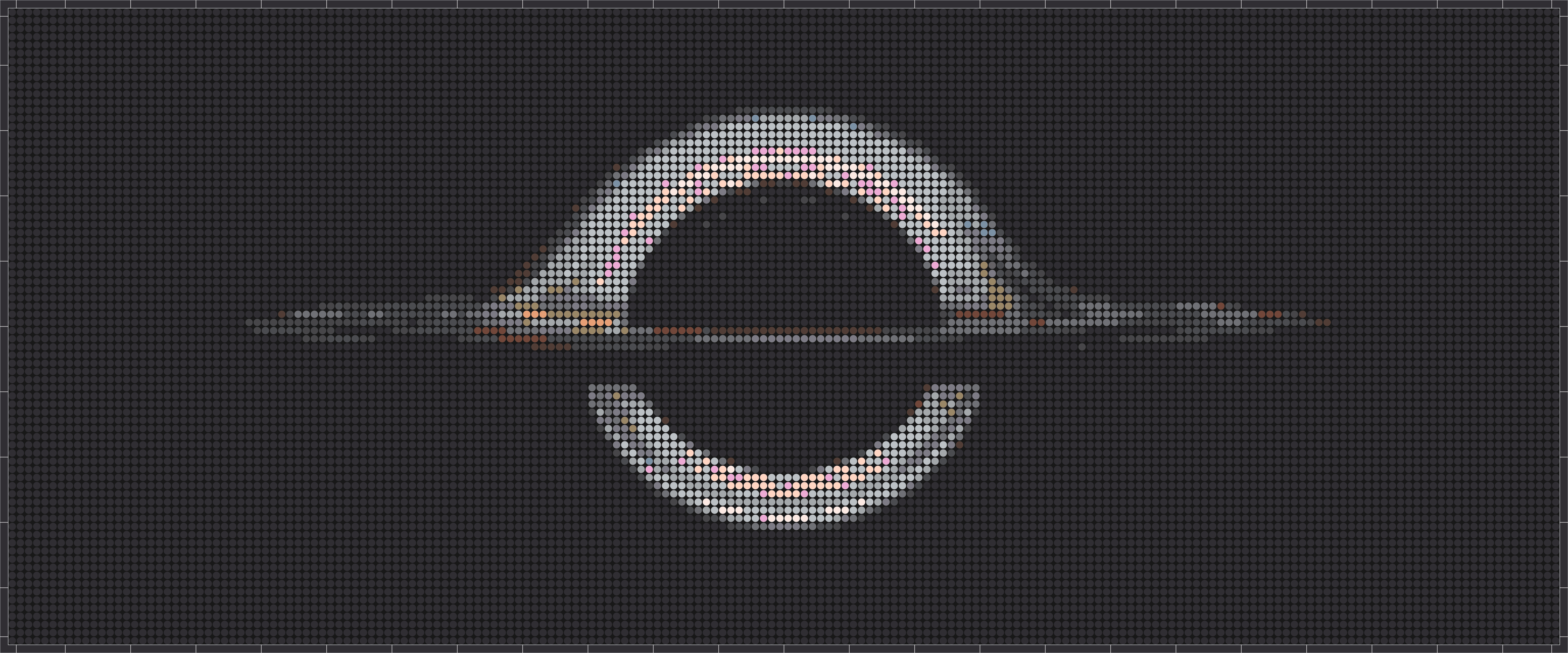 Schwarzes Loch – Pixel-Art Mosaik Set aus Klemmbausteinen | Weltraum Wandbild DIY