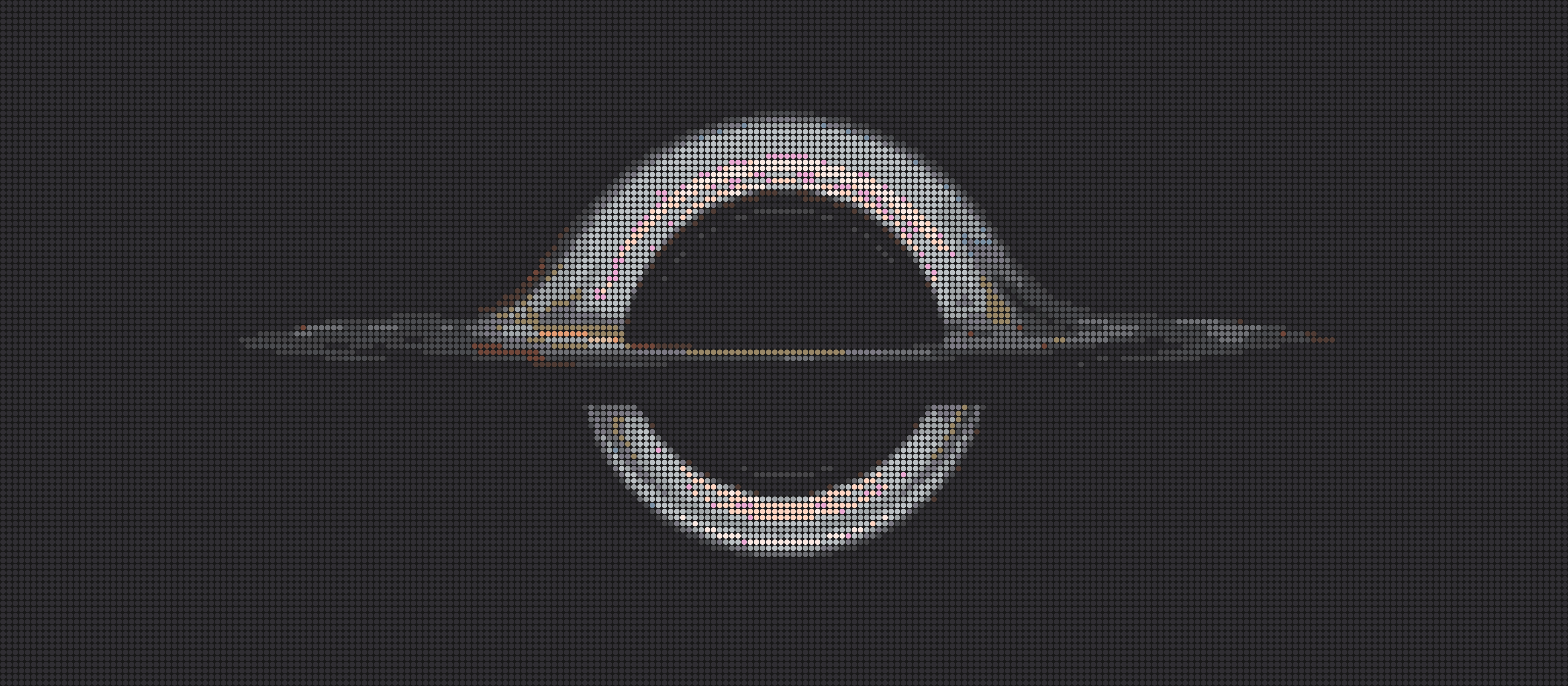 Schwarzes Loch – Pixel-Art Mosaik Set aus Klemmbausteinen | Weltraum Wandbild DIY