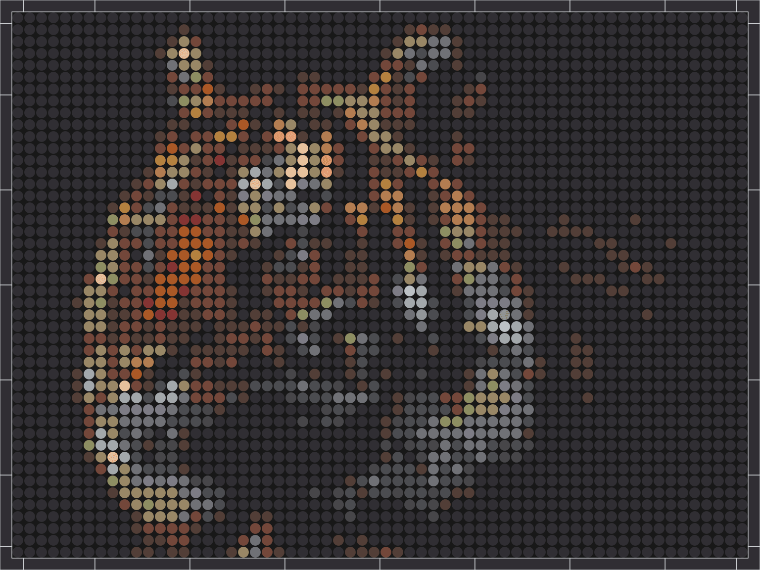 Tiger 1 – Pixel-Art Mosaik Set aus Klemmbausteinen | Tiermotiv Wandbild DIY