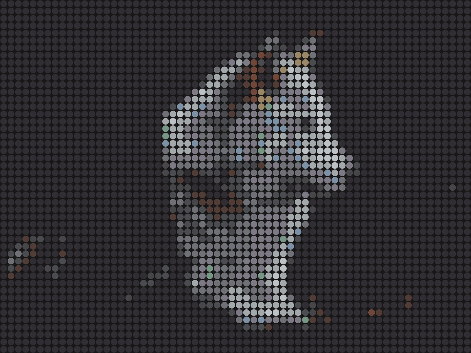 Wolf 1 – Pixel-Art Mosaik Set aus Klemmbausteinen | Tiermotiv Wandbild DIY