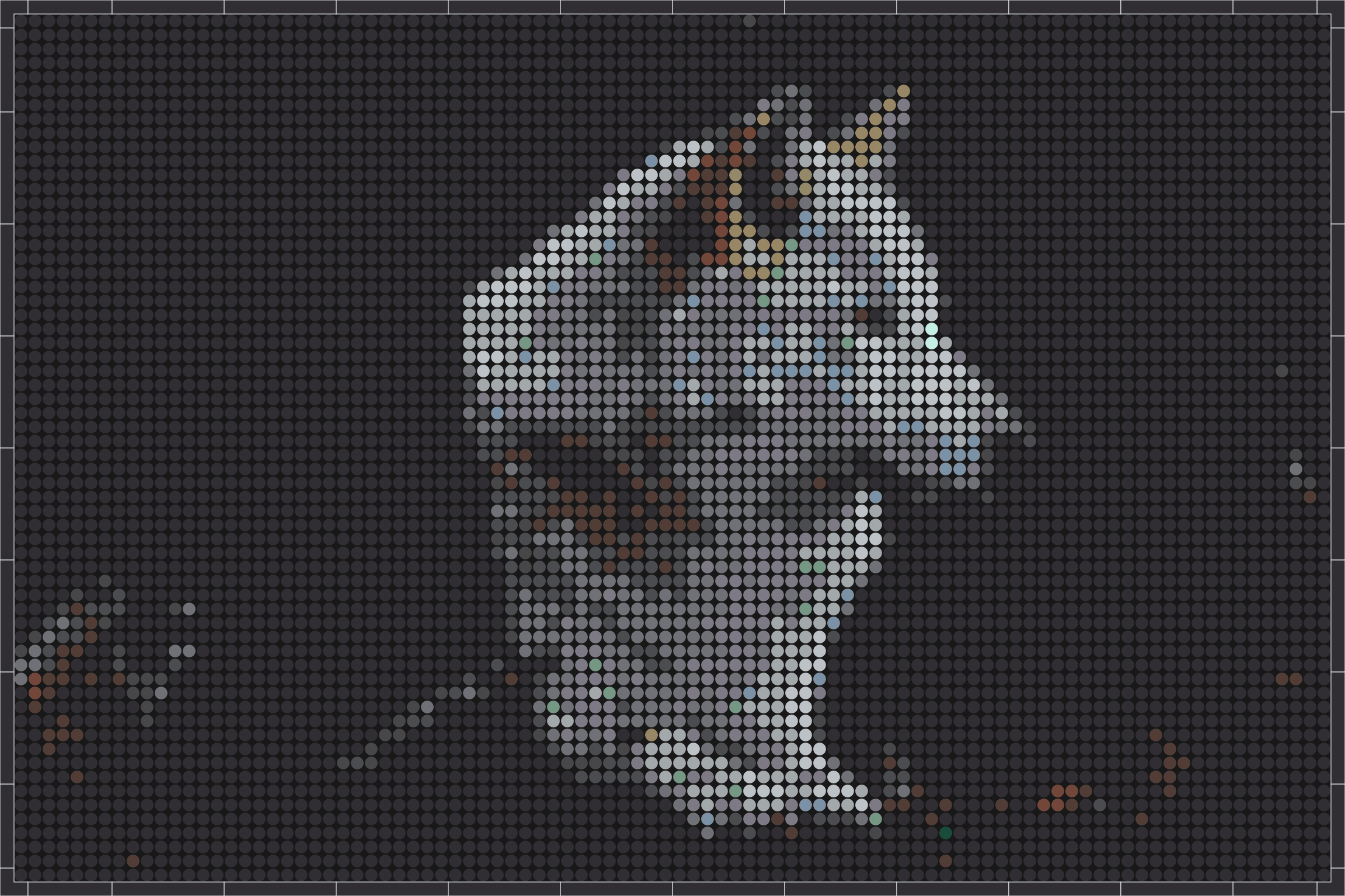 Wolf 1 – Pixel-Art Mosaik Set aus Klemmbausteinen | Tiermotiv Wandbild DIY