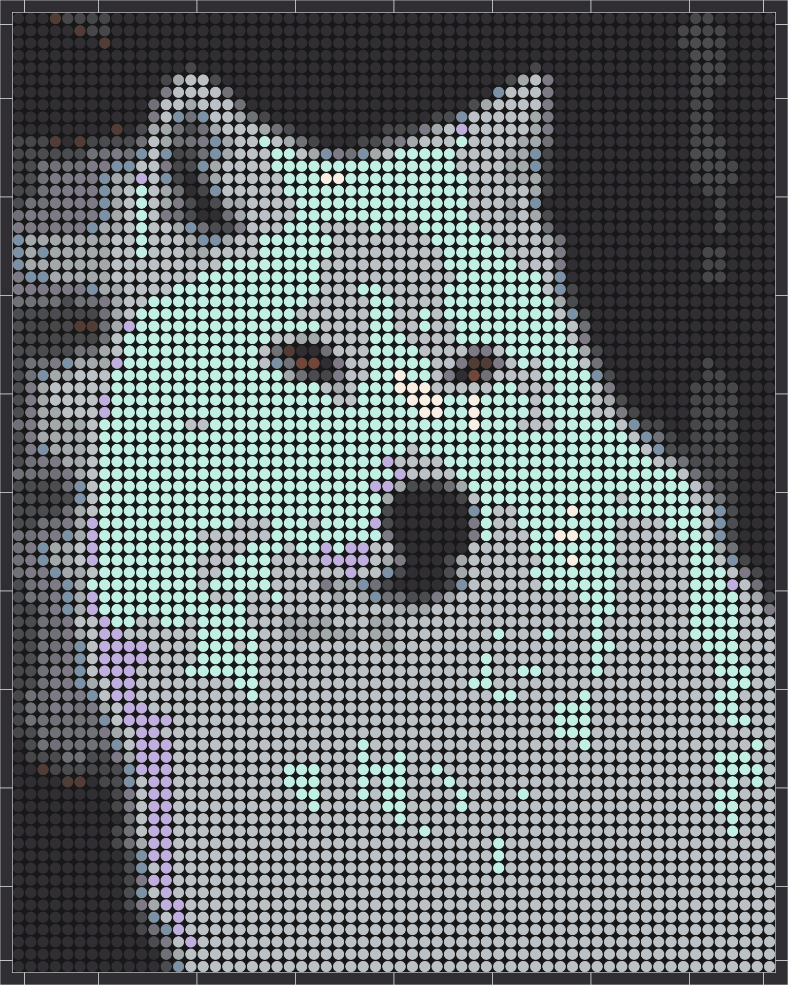 Wolf 2 – Pixel-Art Mosaik Set aus Klemmbausteinen | Tiermotiv Wandbild DIY